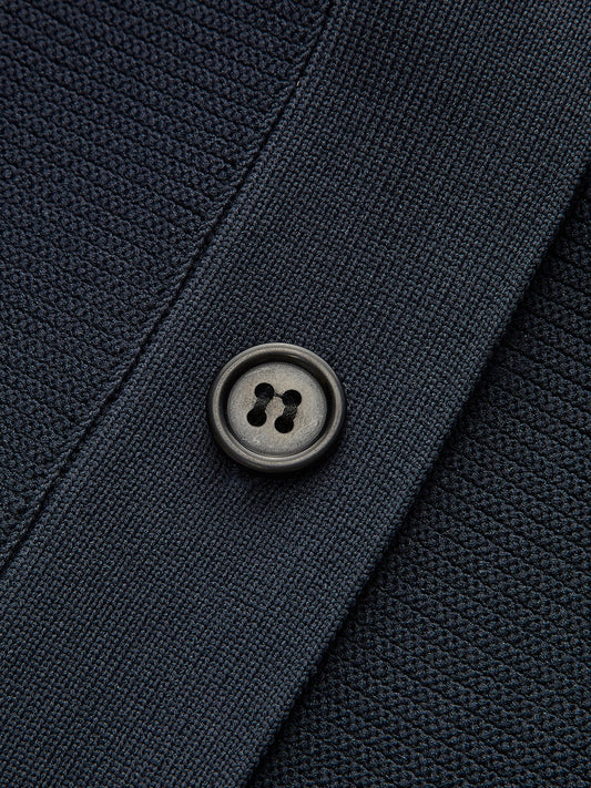 Yapılandırılmış Peplum Düğmeli Triko Yelek