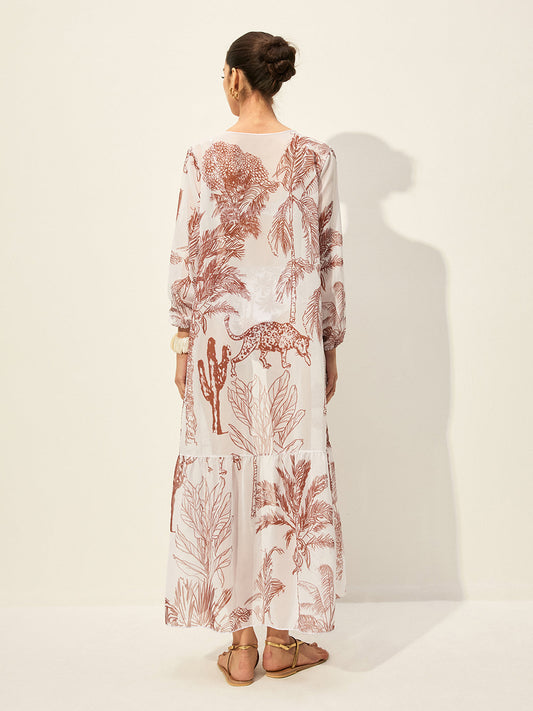 Çiçek Baskılı Pareo