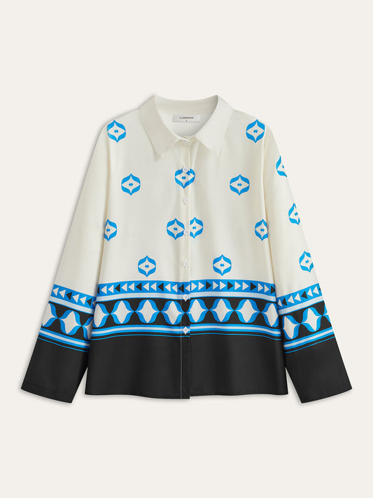 Aşırı Boyutlu Baskılı Yaka Pantolon Takımı