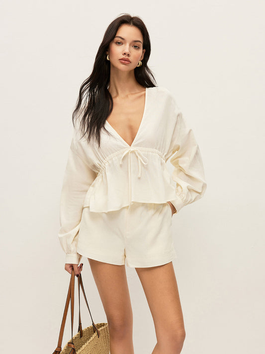 Pamuk Cep Şort Seti