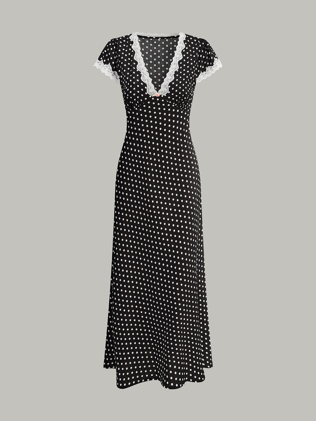 Bag Lace Edge Detailed Dress