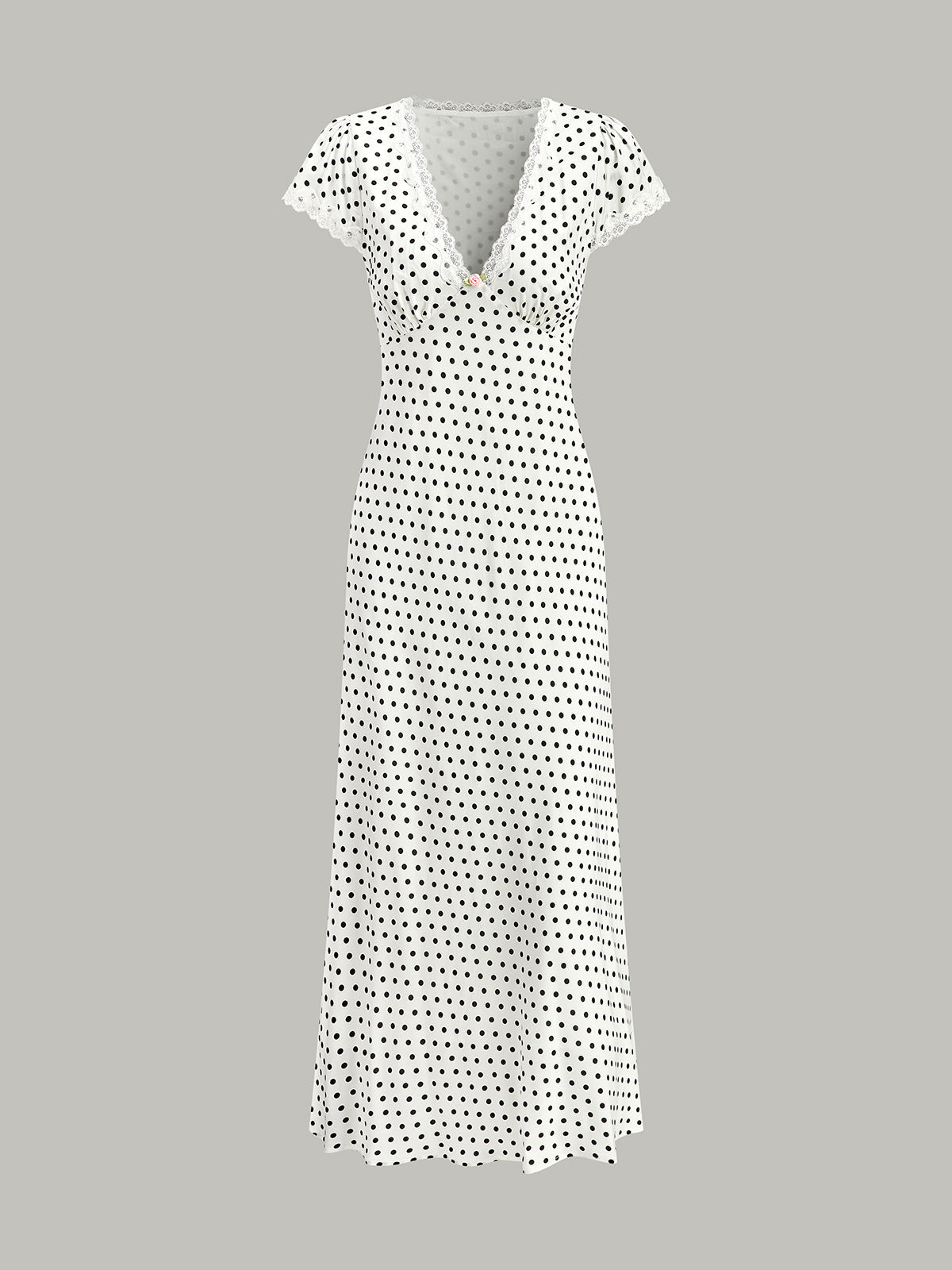 Bag Lace Edge Detailed Dress
