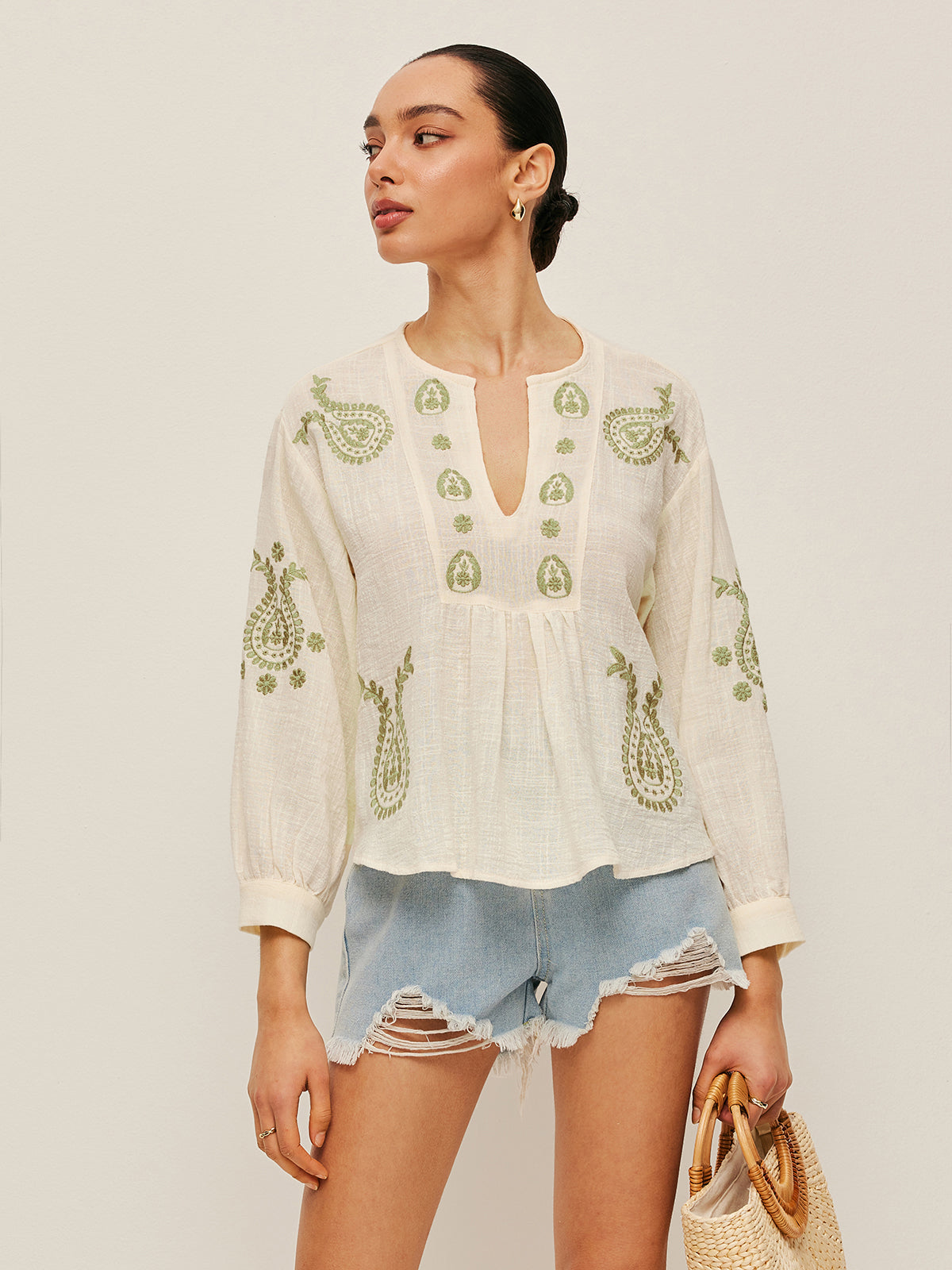 Boho İğne Oyası Bluz