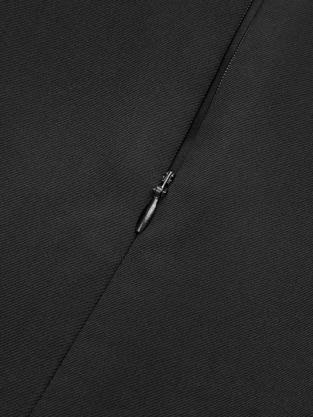 Metal Tokalı Yarım Balıkçı Yaka Mini Elbise