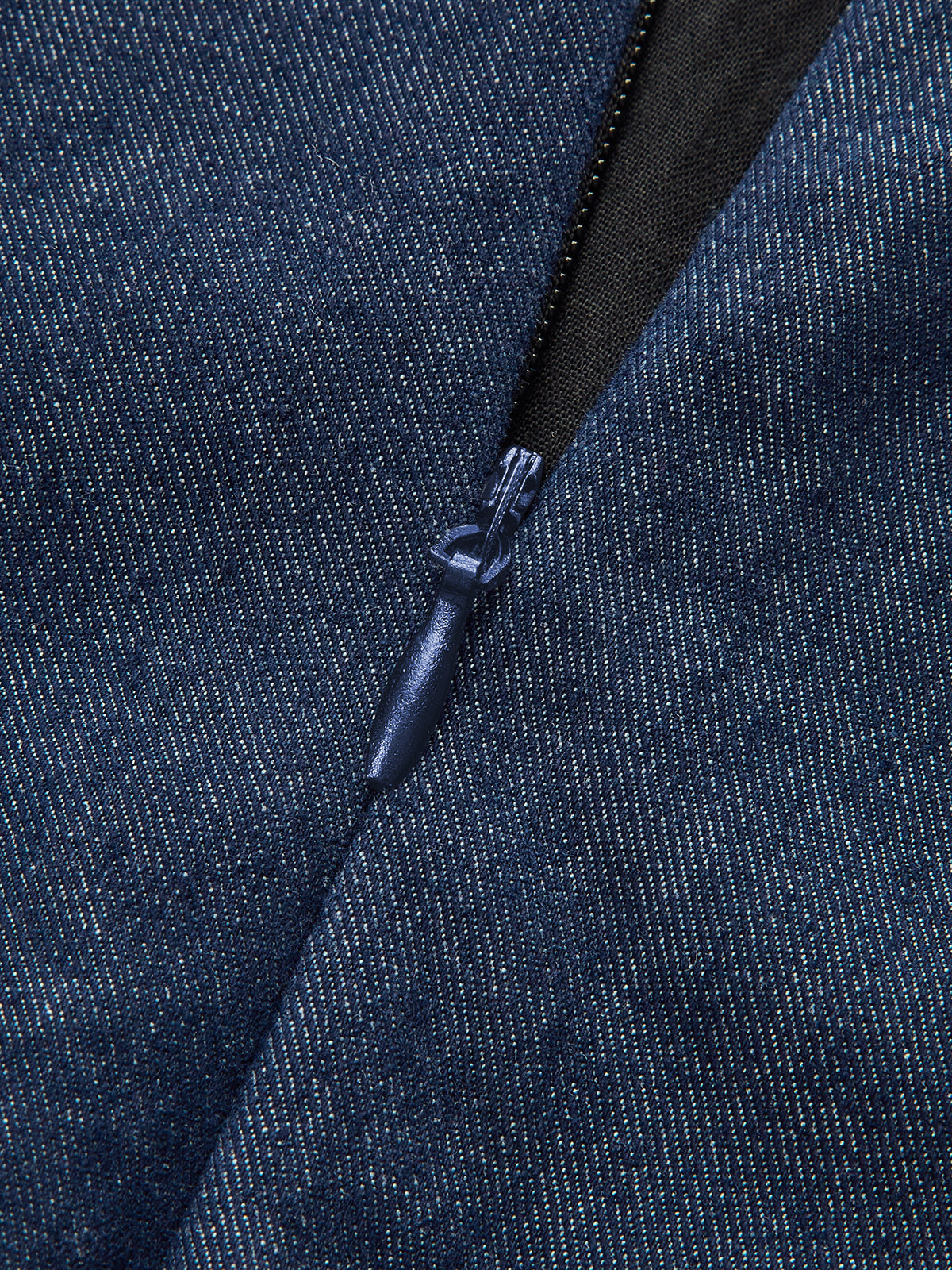 Dantel Detaylı Denim Askılı Maxi Elbise