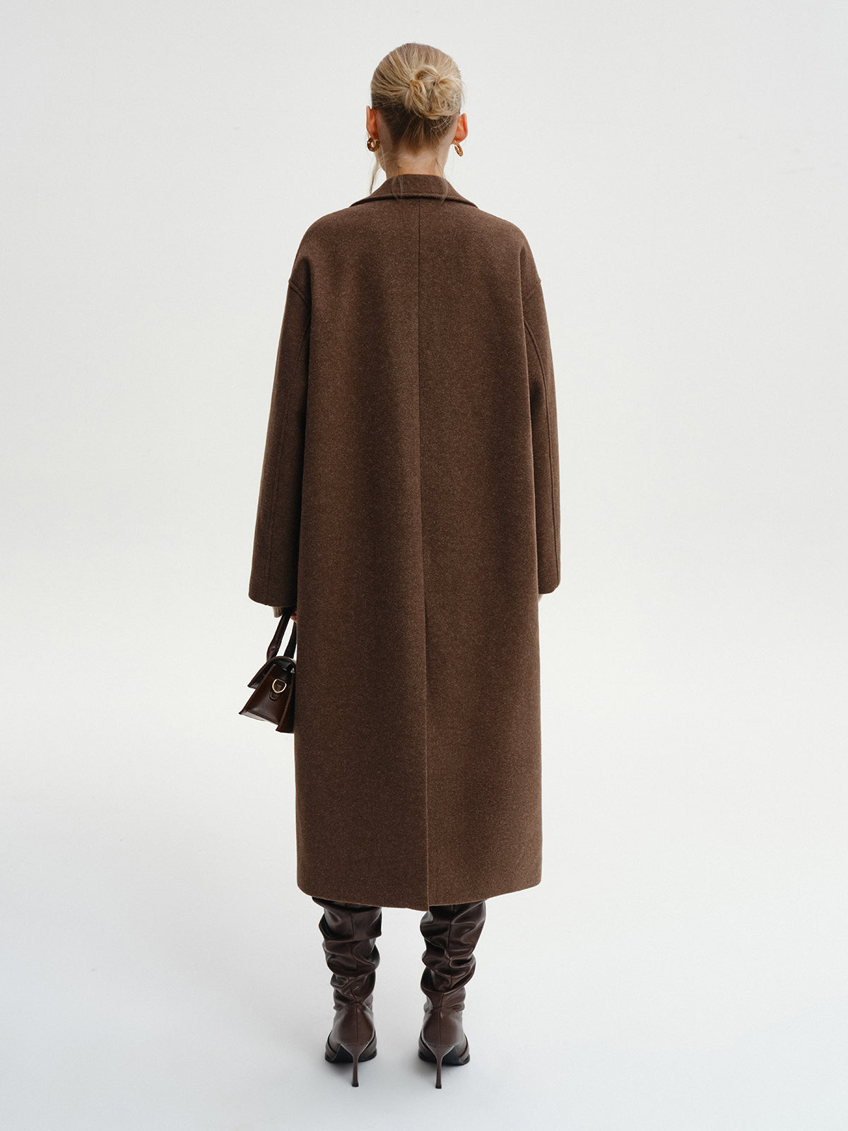 Oversize Tweed Uzun Kaban
