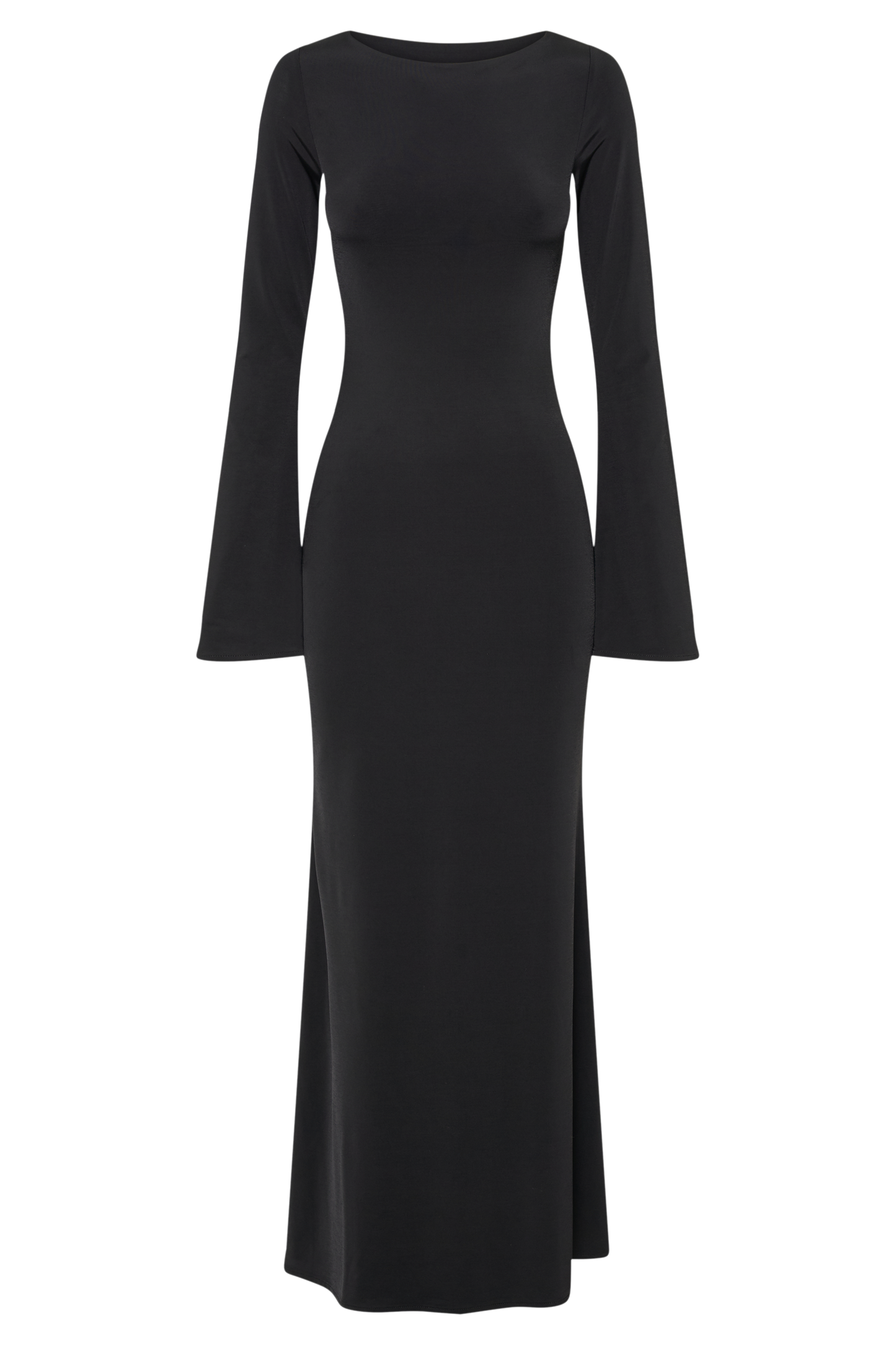 Tarna Slinky Balık Kuyruğu Maxi Elbise - Siyah