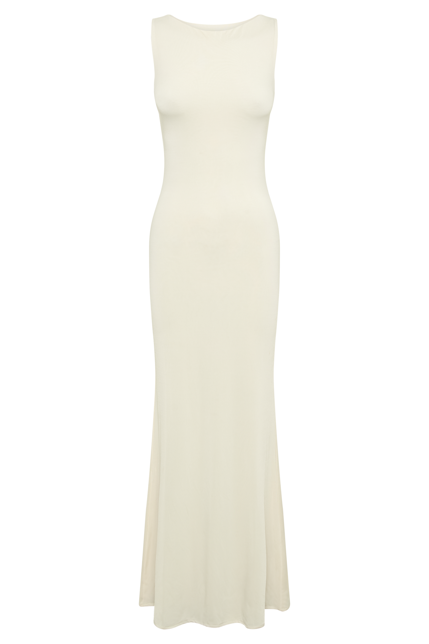 Tarna Kolsuz Slinky Maxi Elbise - Bej