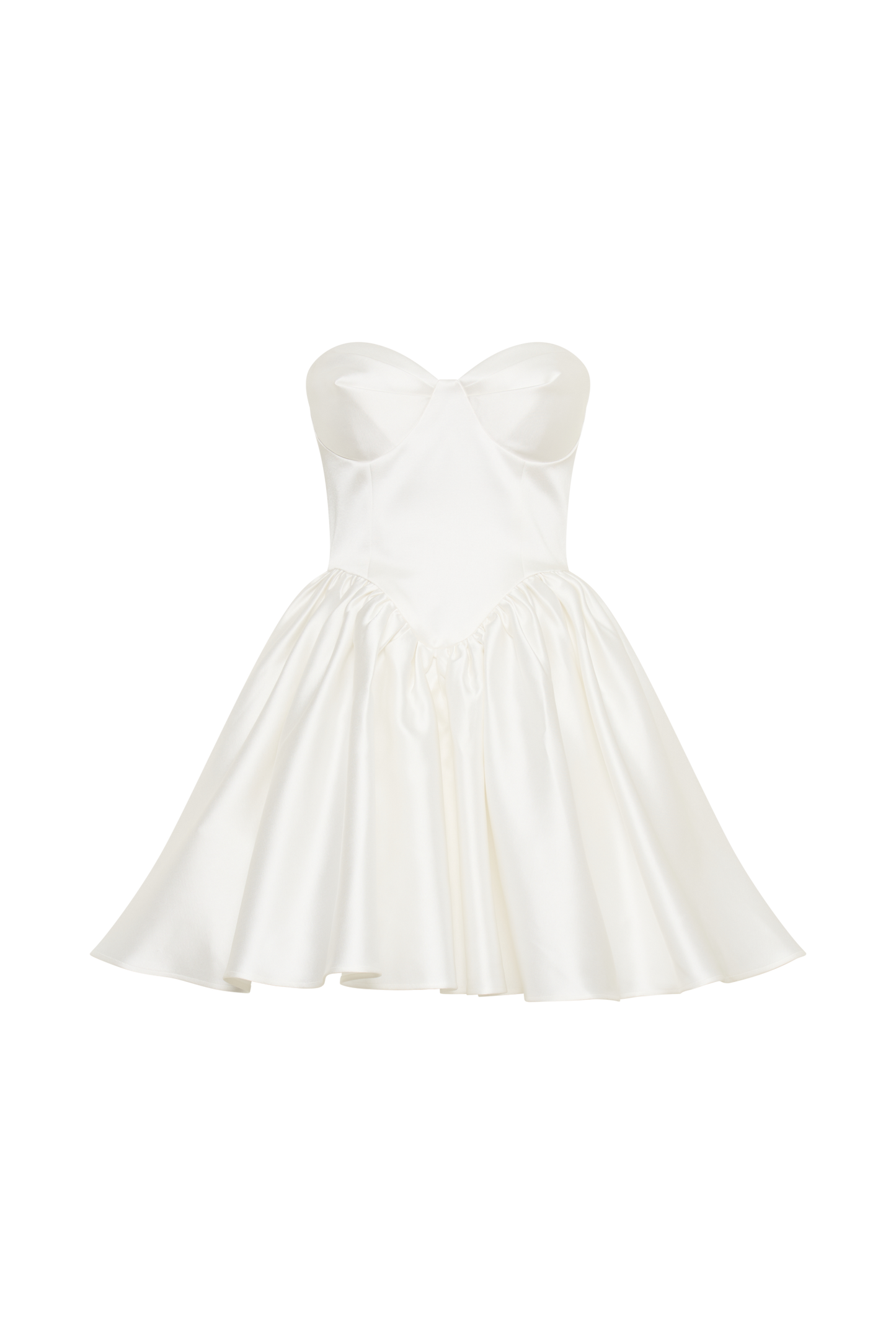 Hollie Korse Mini Elbise - Beyaz