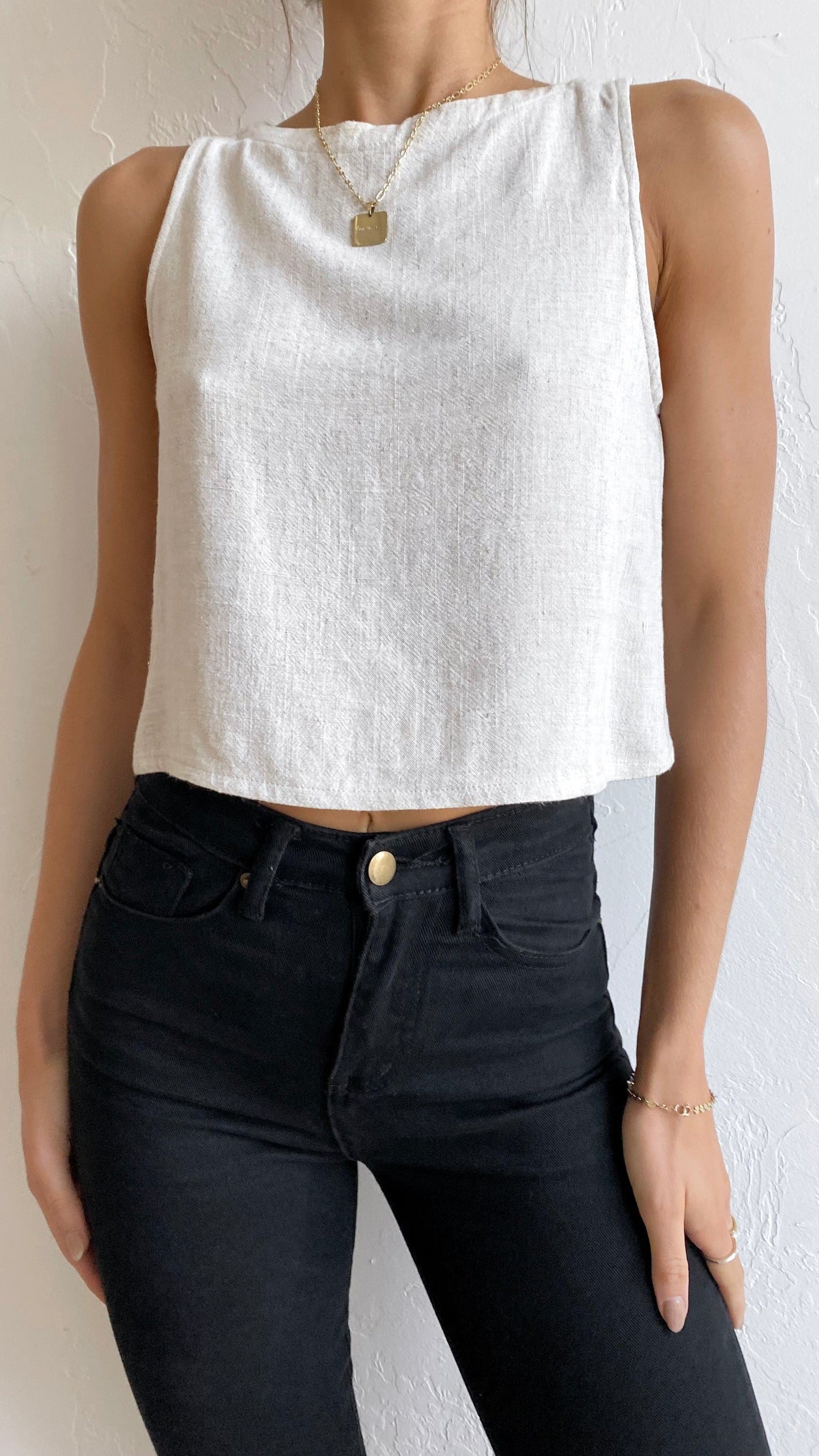 Persephone Kısa Üst - Doğal