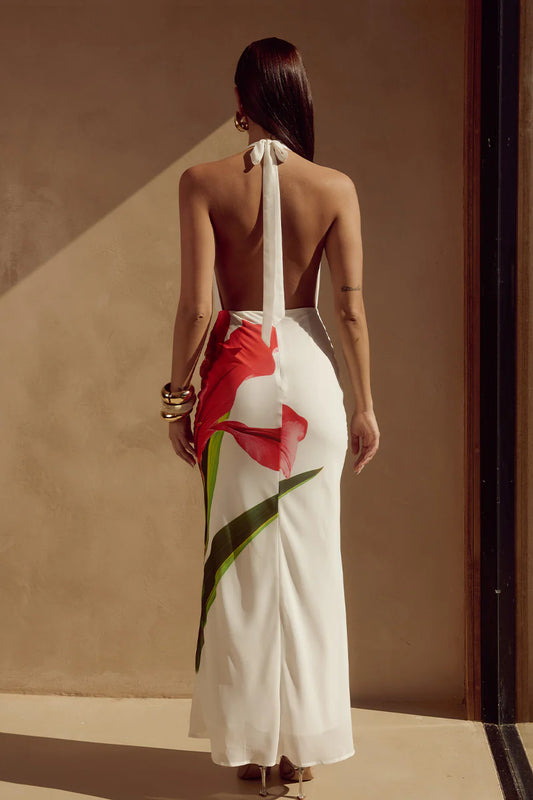 Jasmina Maxi Elbi̇se - Beyaz