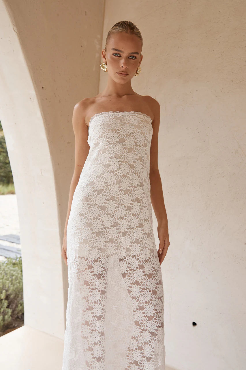 Kinera Maxi Elbi̇se - Beyaz