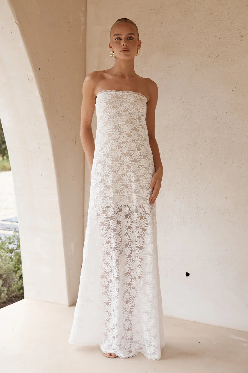 Kinera Maxi Elbi̇se - Beyaz