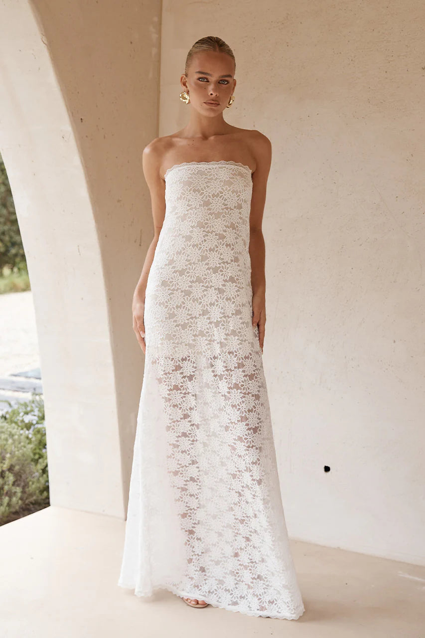 Kinera Maxi Elbi̇se - Beyaz