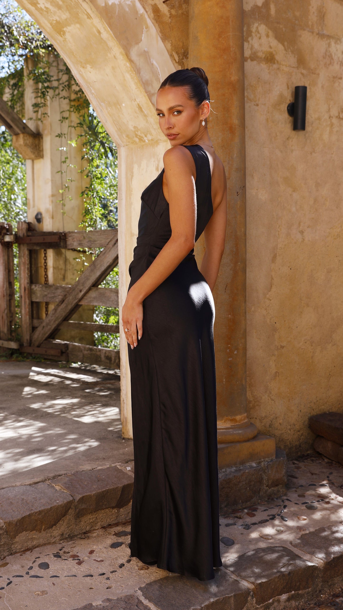 Victoria Maxi Elbise - Siyah