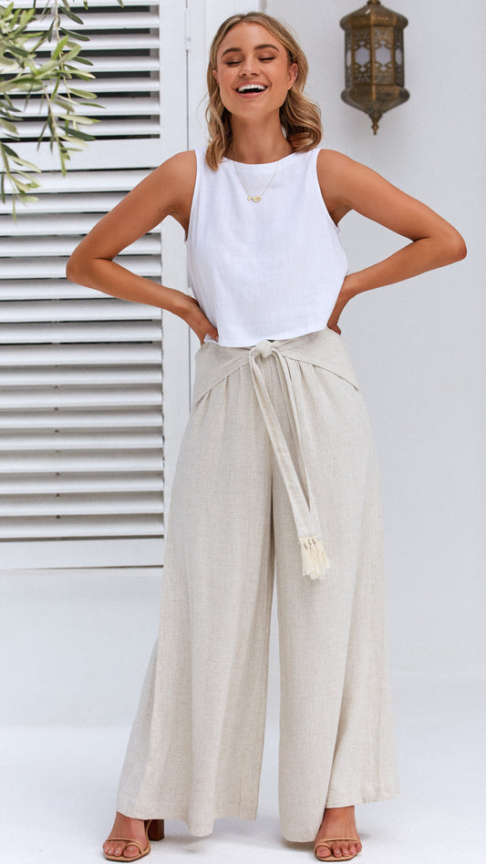 Persephone Kısa Üst - Beyaz