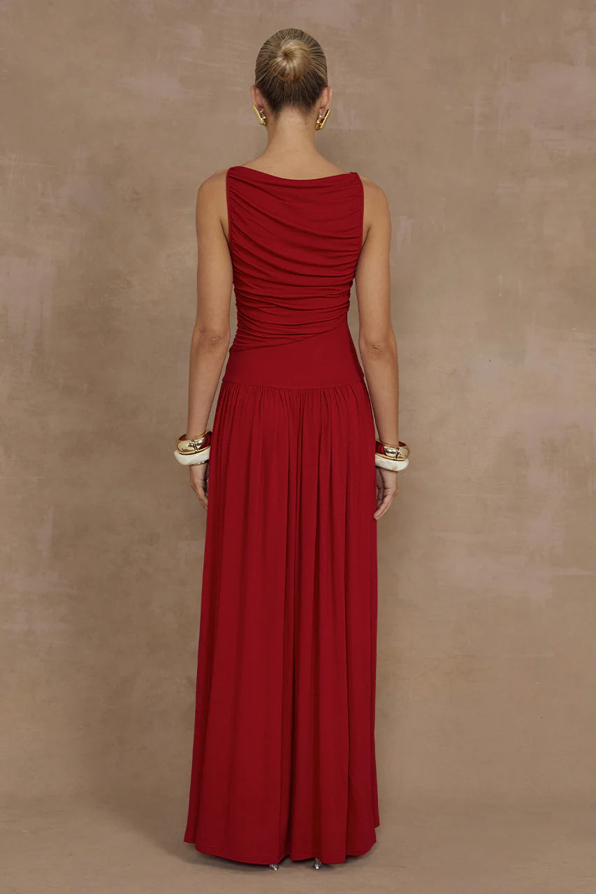 Nalla Maxi Elbi̇se - Ki̇raz