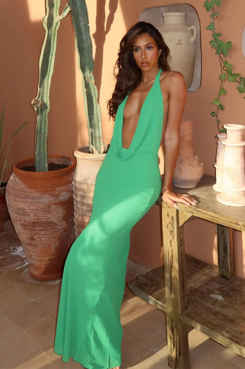 Lexie Maxi Elbi̇se - Yeşil