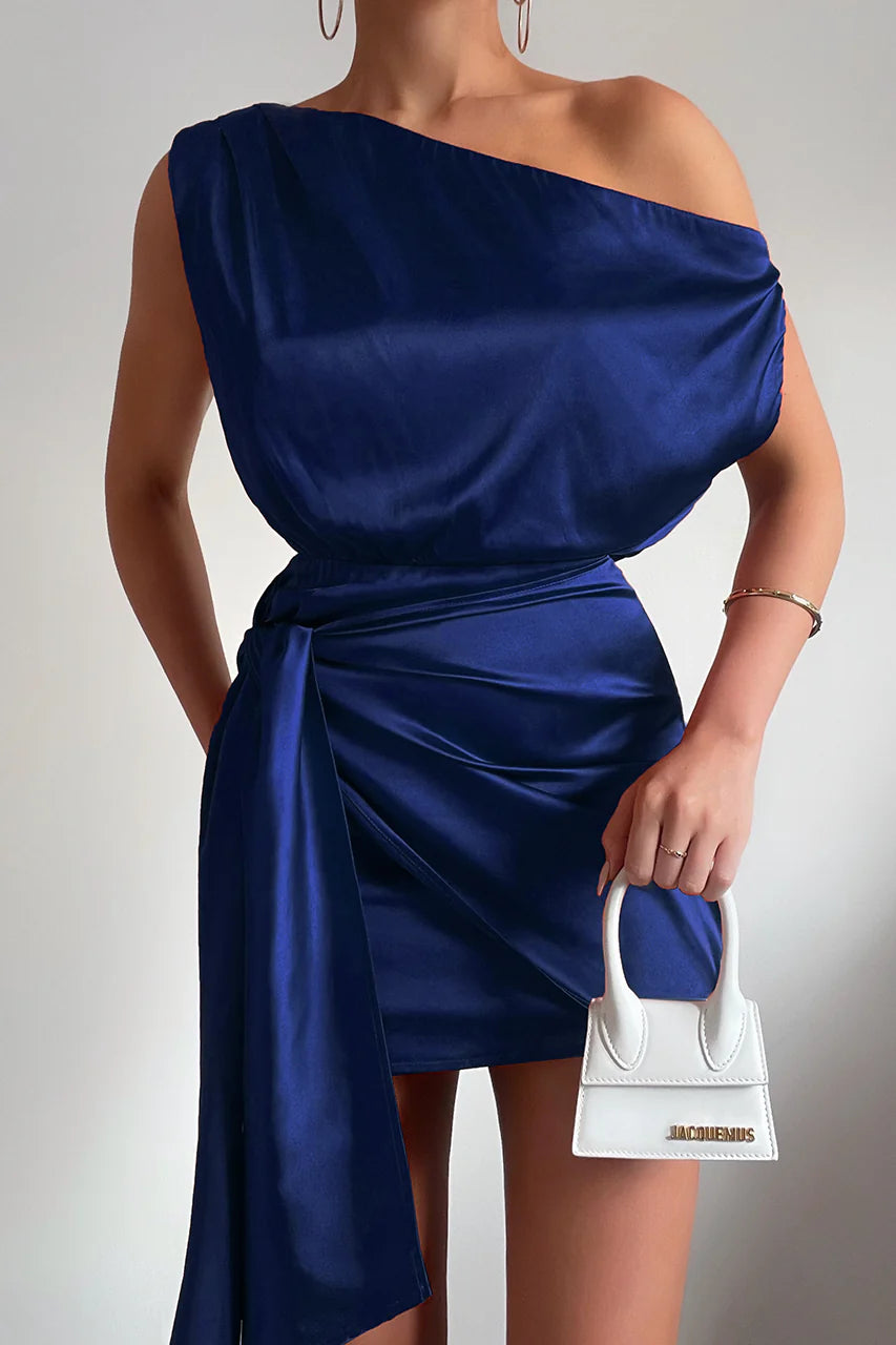 Charisma Mini Elbise - Lacivert