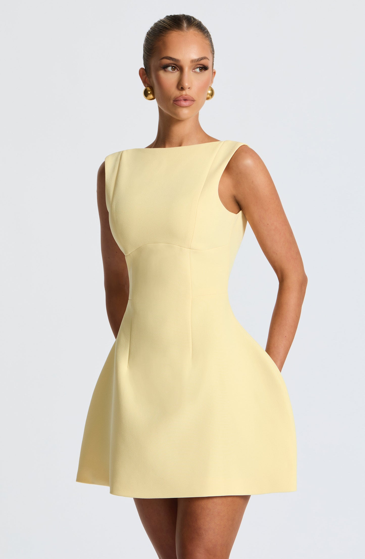 Alana Mini Elbise - Limon