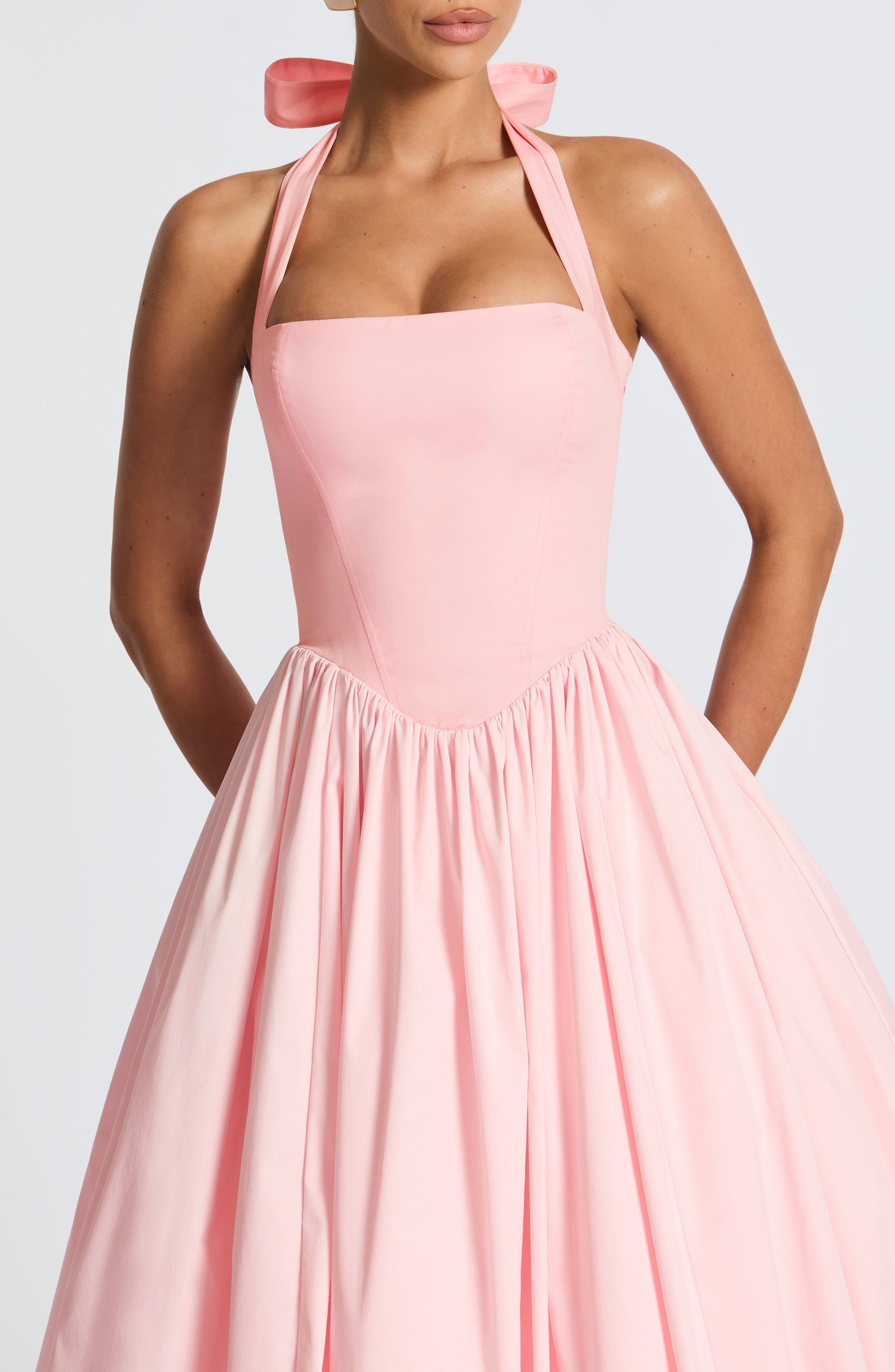Cressida Midi Elbise - Pembe