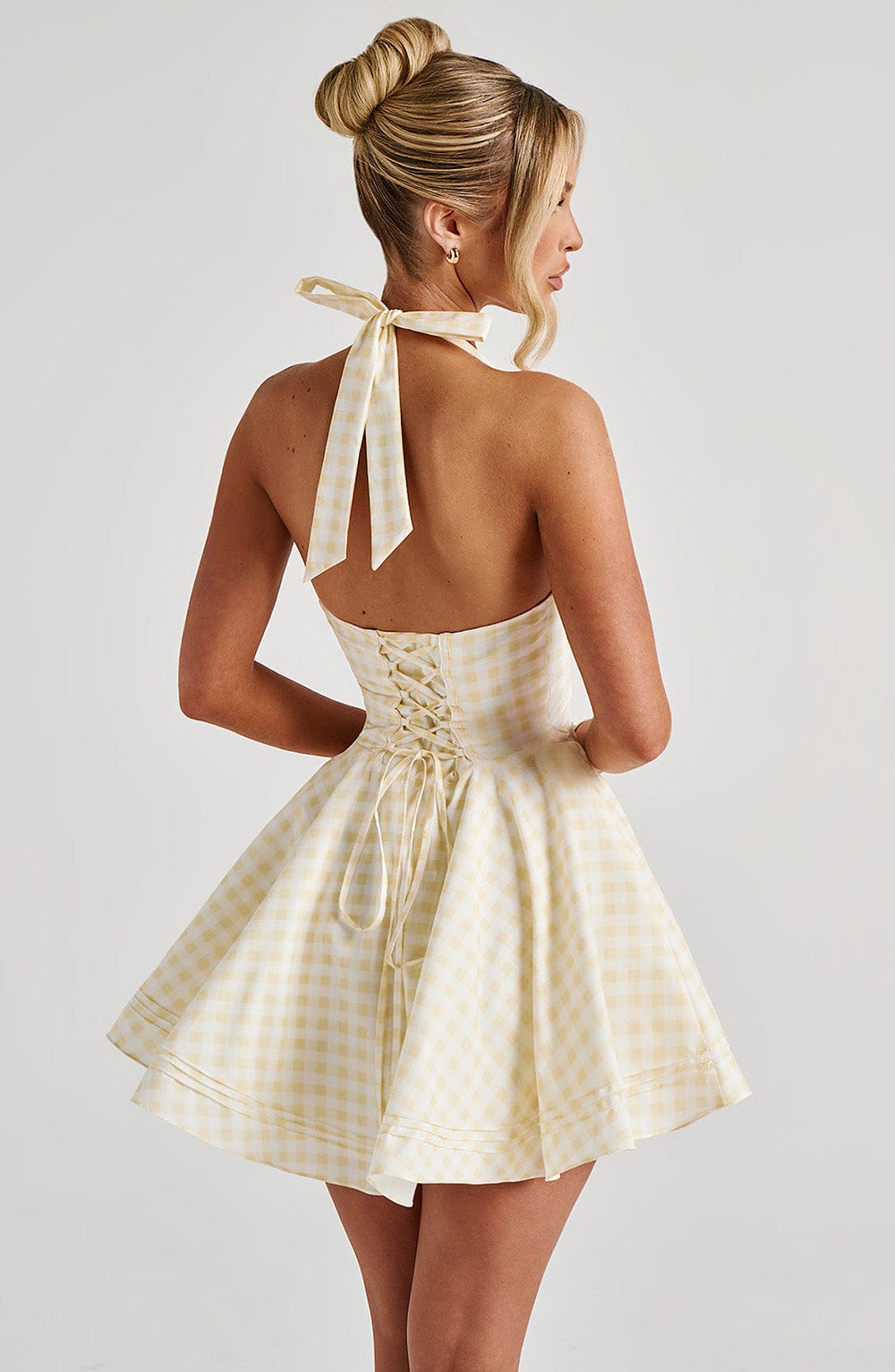 Doris Mini Elbise - Limon