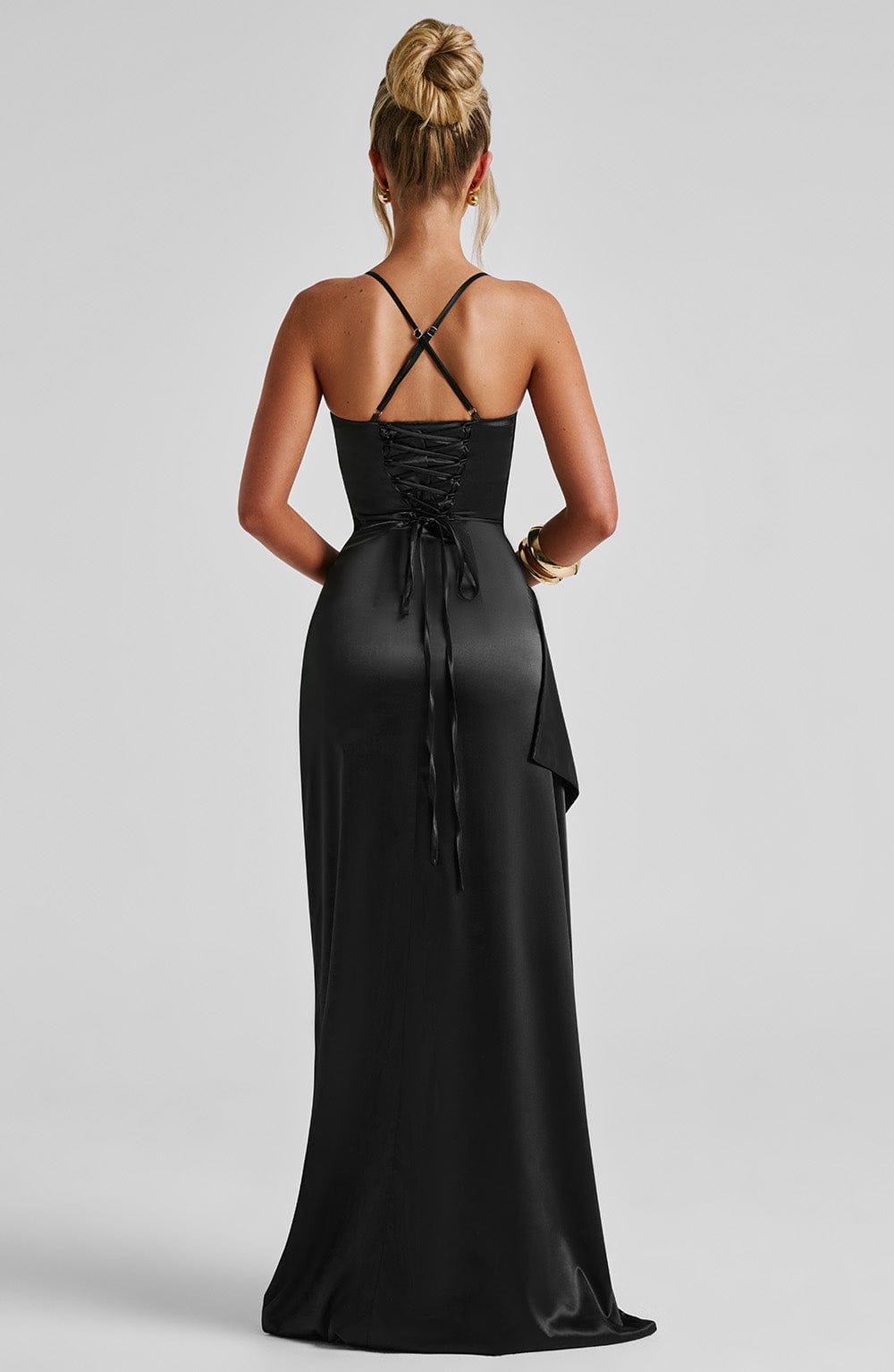 Helen Maxi Elbise - Siyah