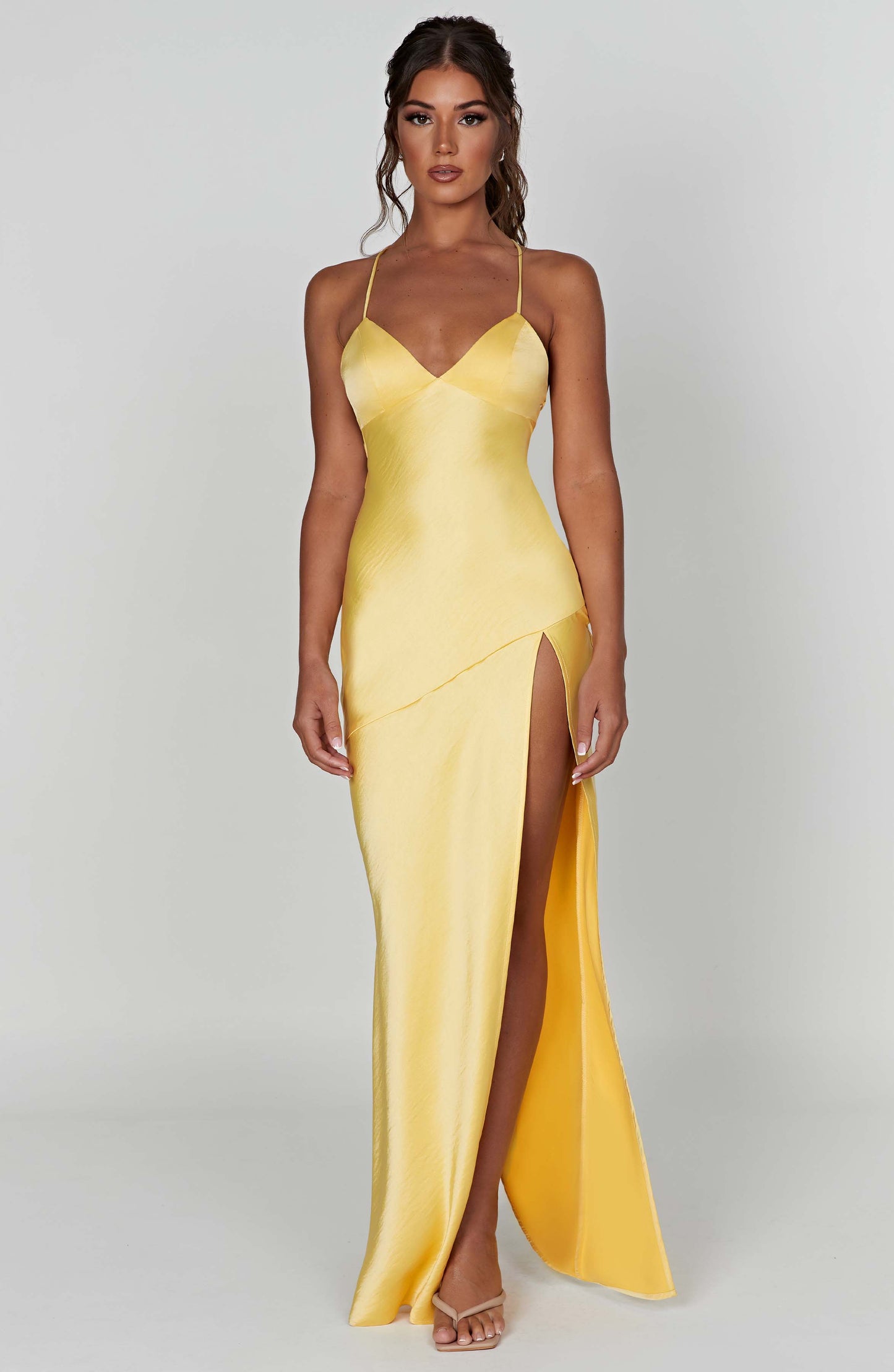 Isobel Maxi Elbise - Limon