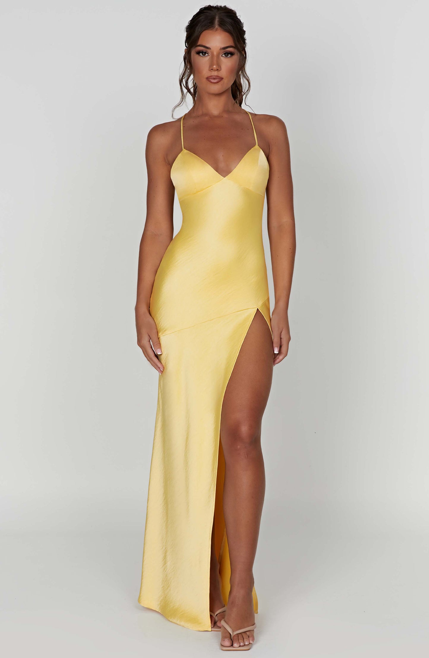 Isobel Maxi Elbise - Limon