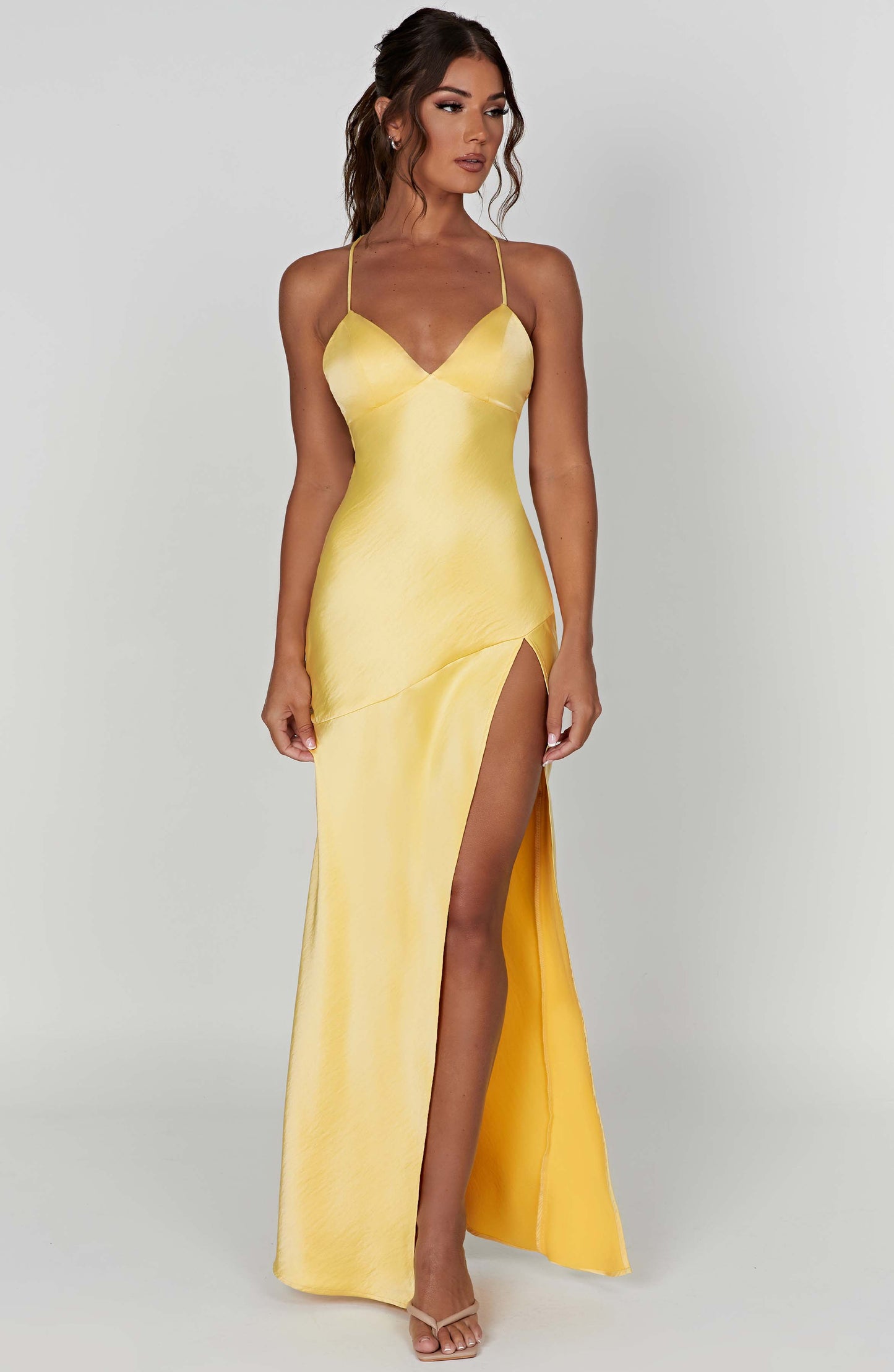 Isobel Maxi Elbise - Limon