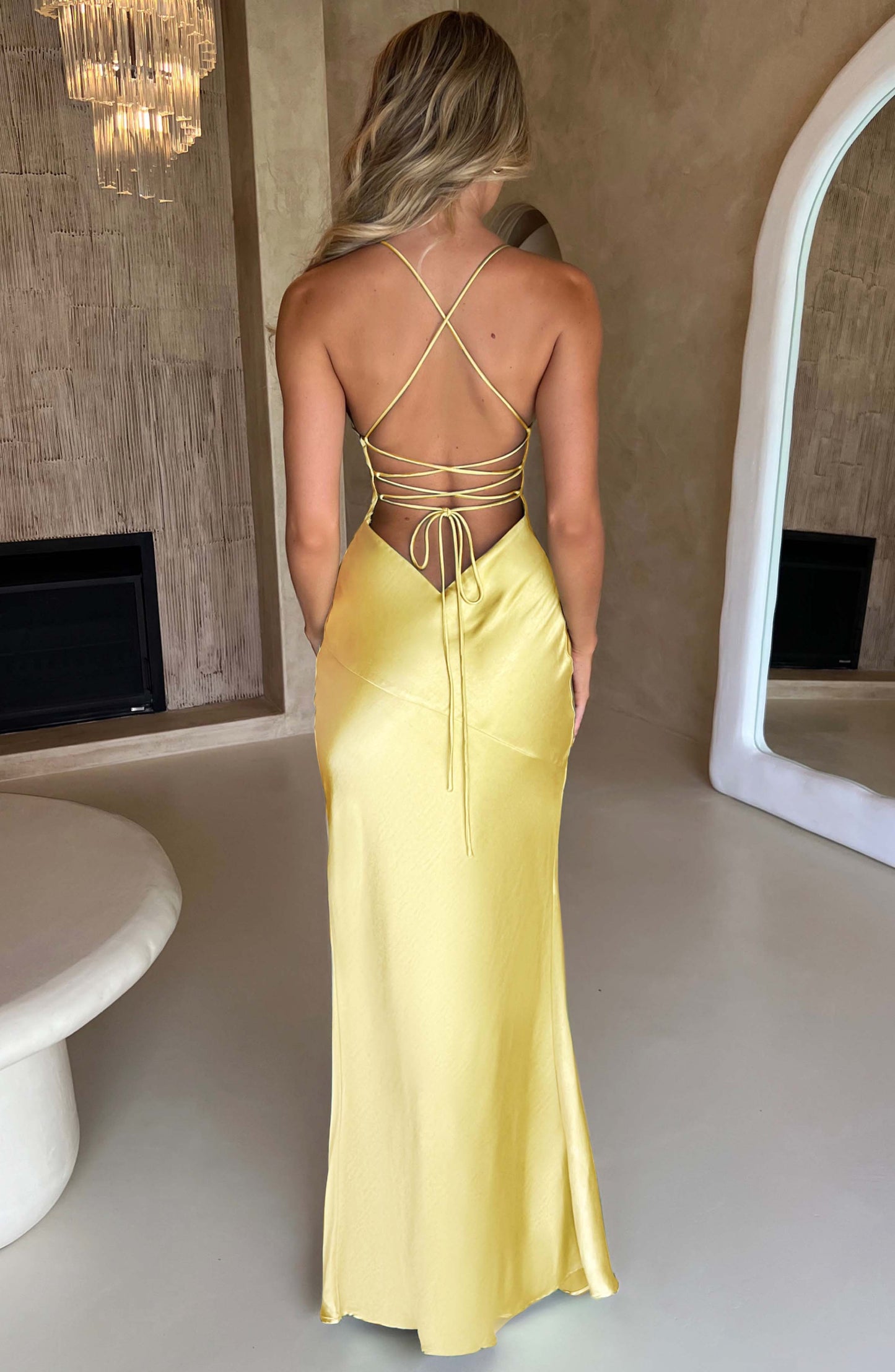 Isobel Maxi Elbise - Limon