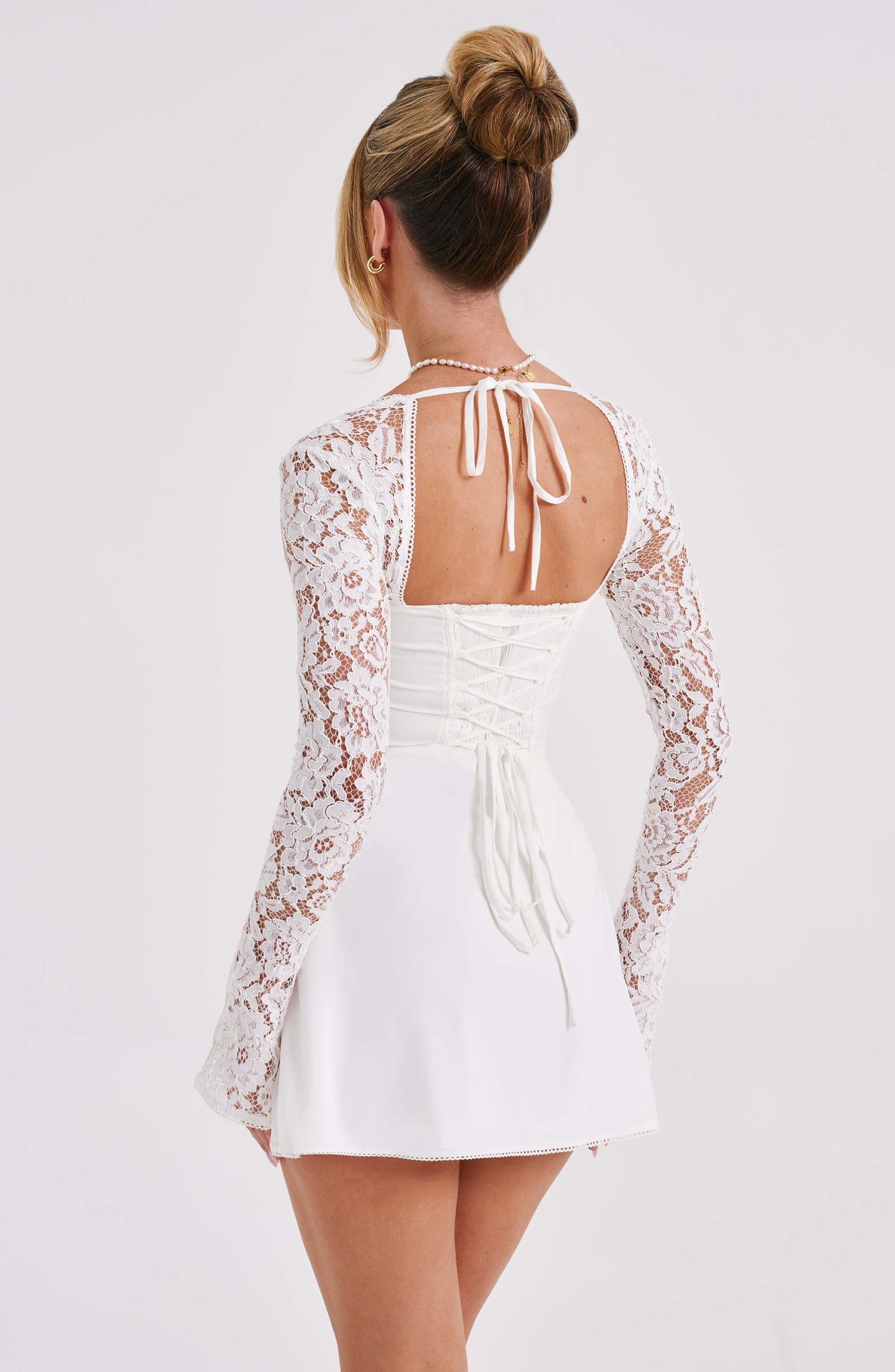 Jacinta Mini Elbise - Ivory