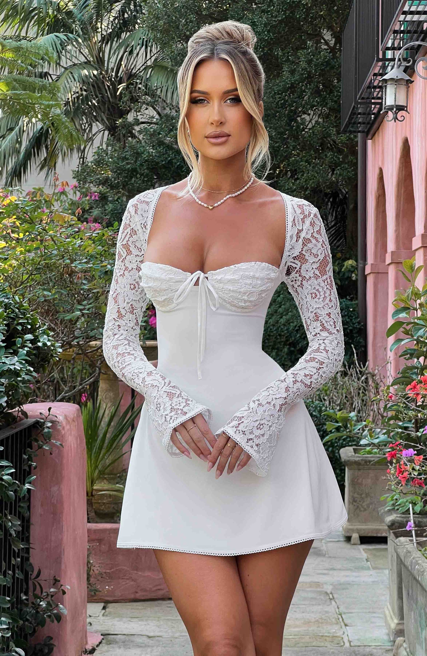 Jacinta Mini Elbise - Ivory