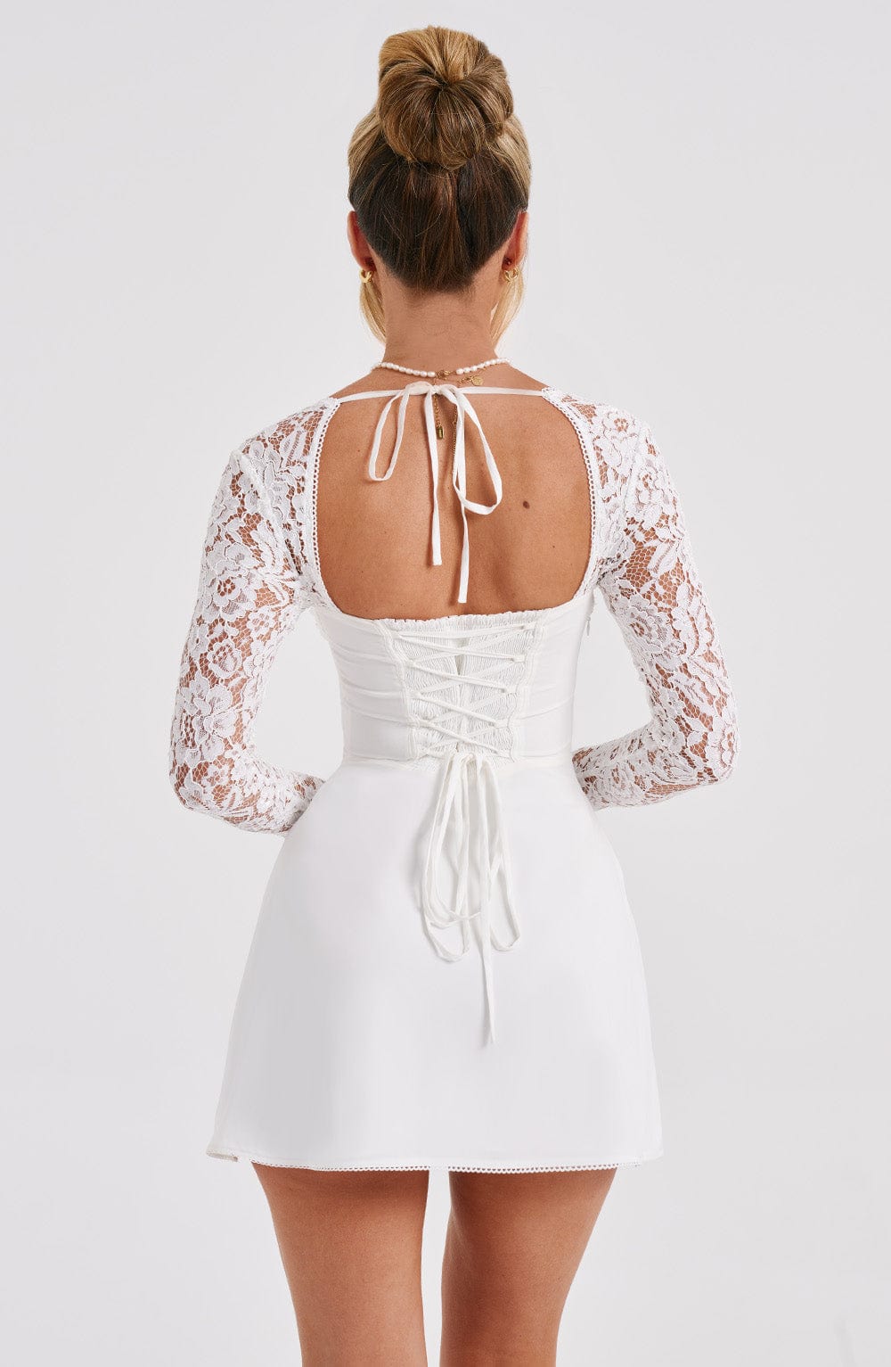 Jacinta Mini Elbise - Ivory