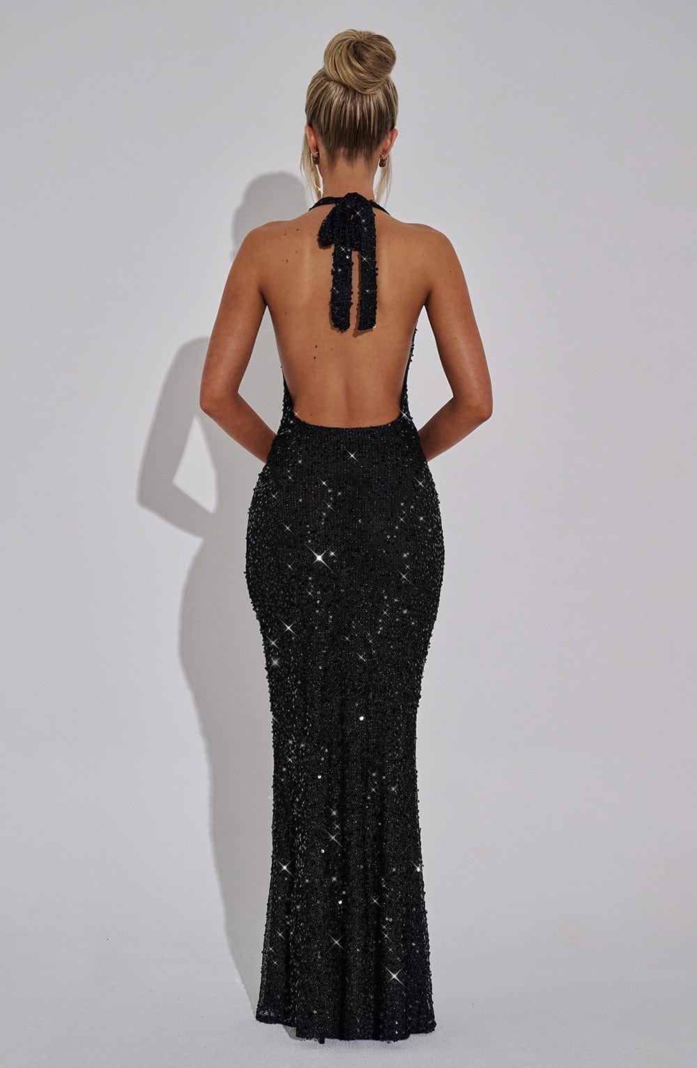 Lorena Maxi Elbise - Siyah