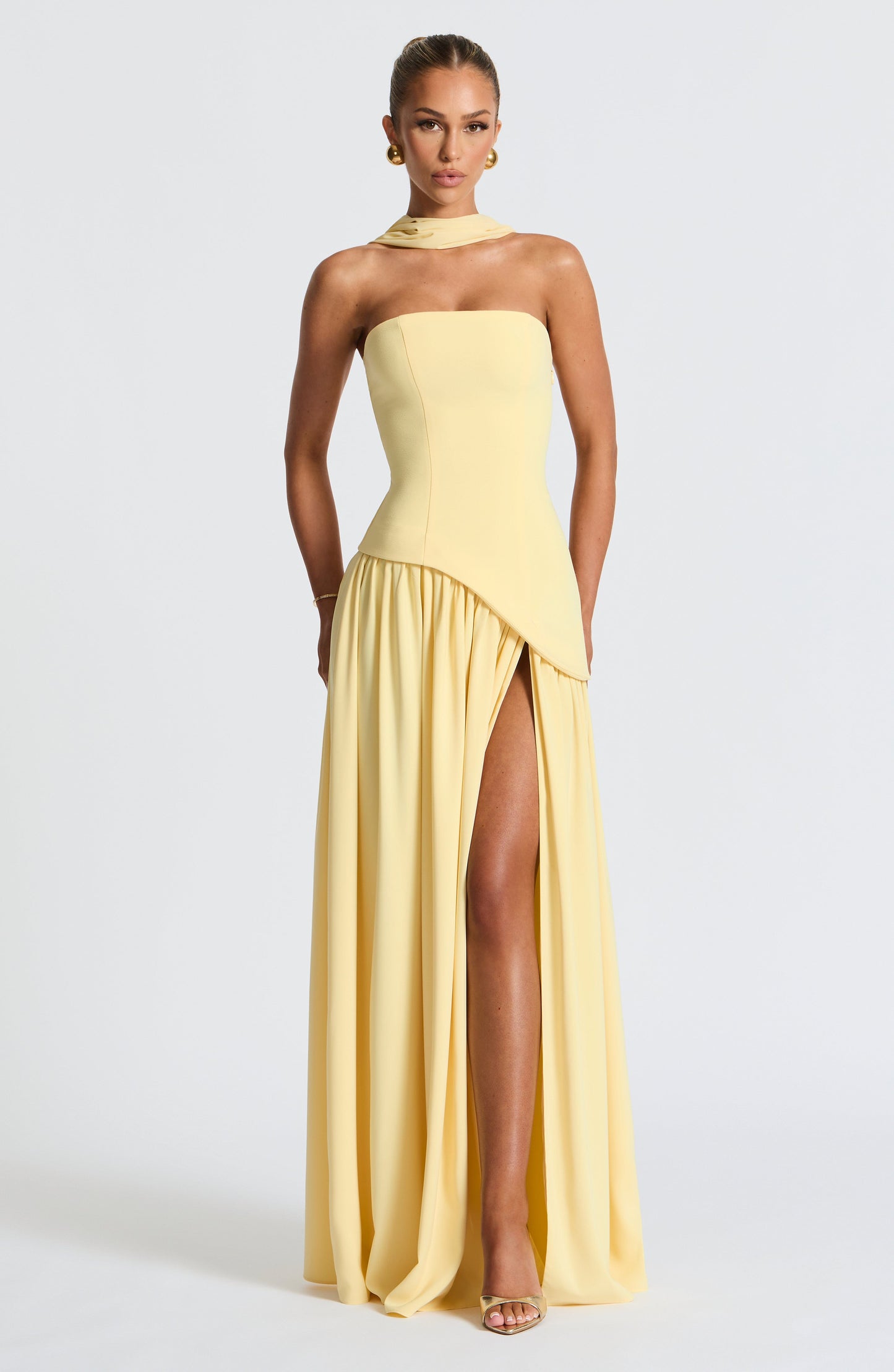 Maliyah Maxi Elbise - Limon