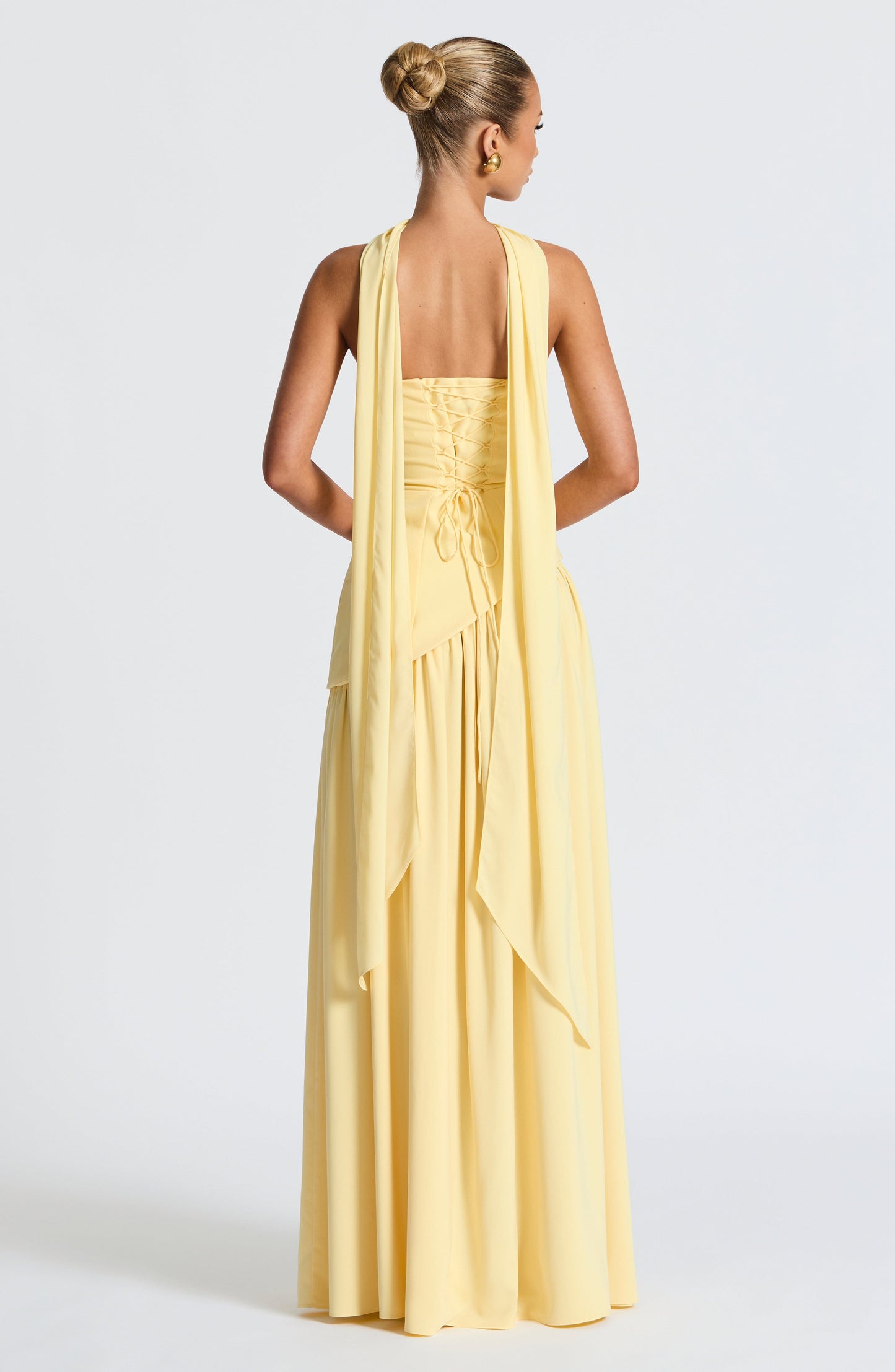 Maliyah Maxi Elbise - Limon