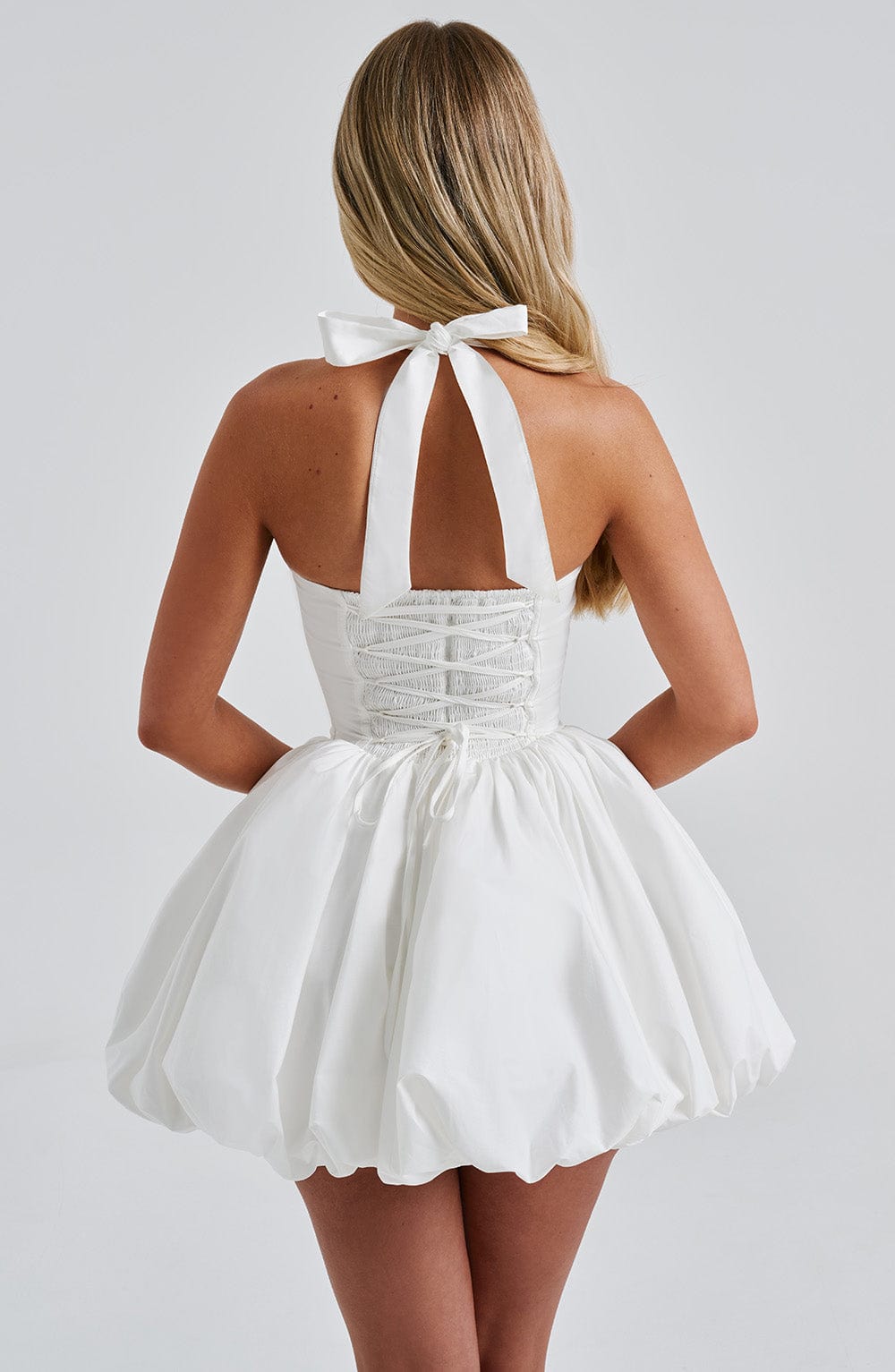Maricia Mini Elbise - Ivory