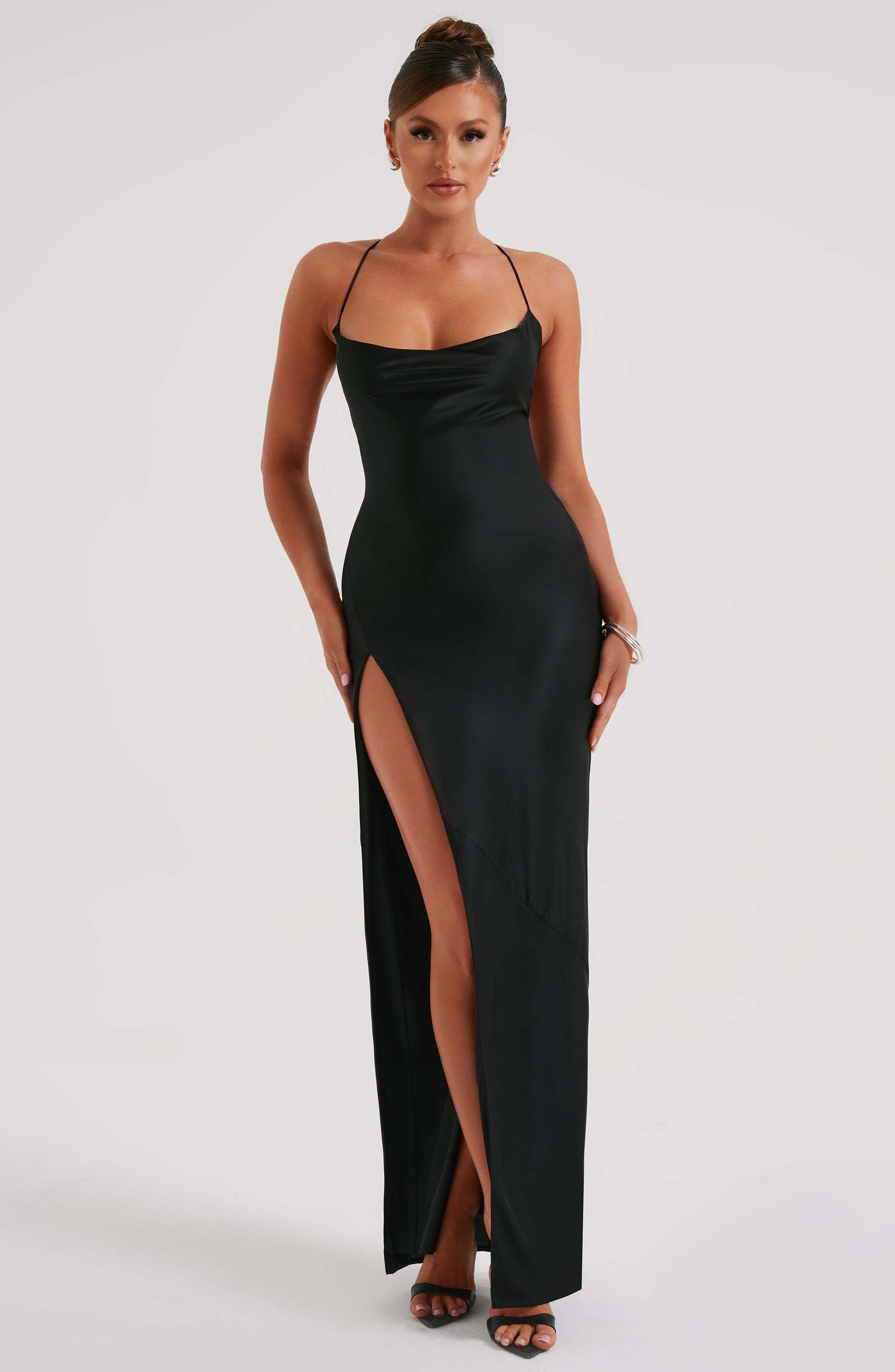 Misha Maxi Elbise - Siyah