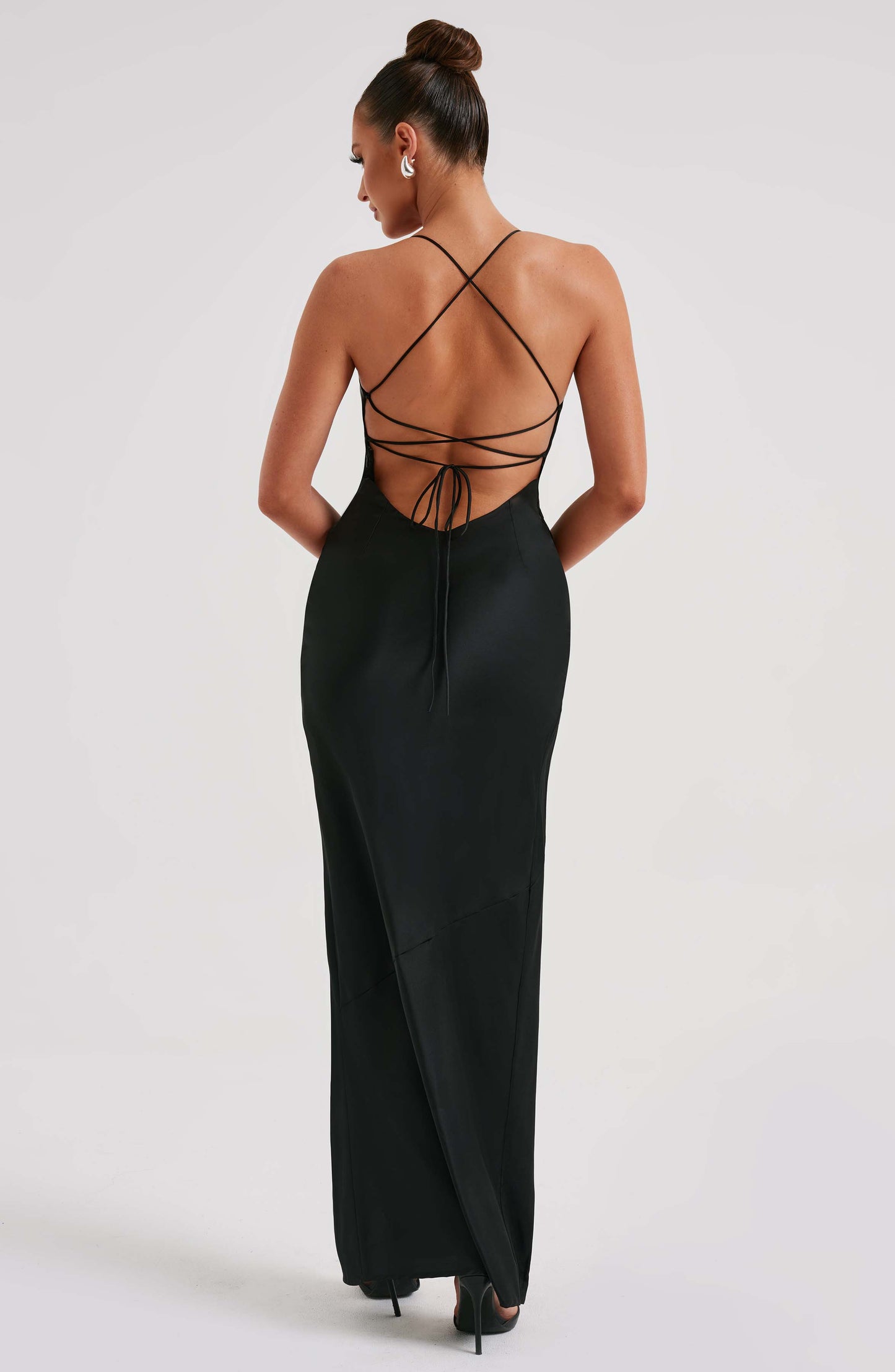 Misha Maxi Elbise - Siyah