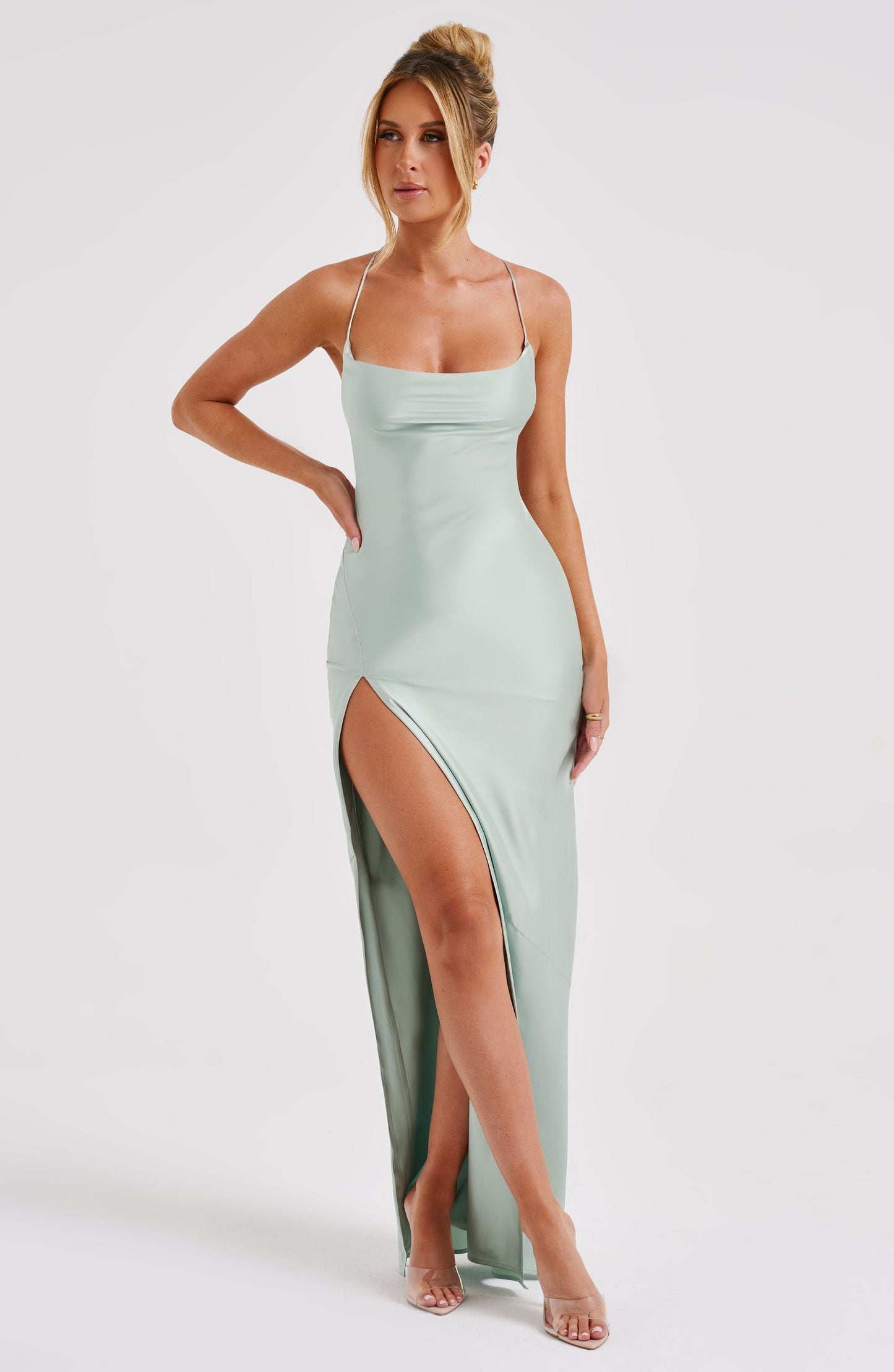 Misha Maxi Elbise - Sage