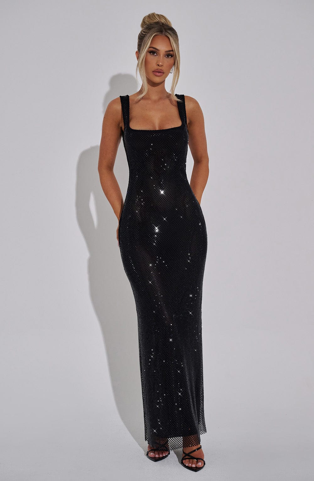 Petra Maxi Elbise - Siyah