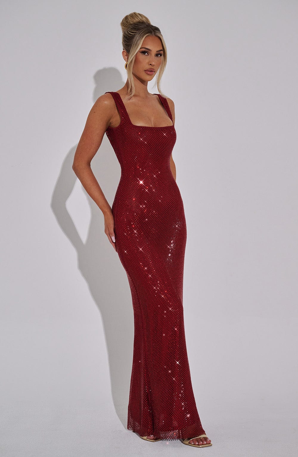 Petra Maxi Elbise - Şarap