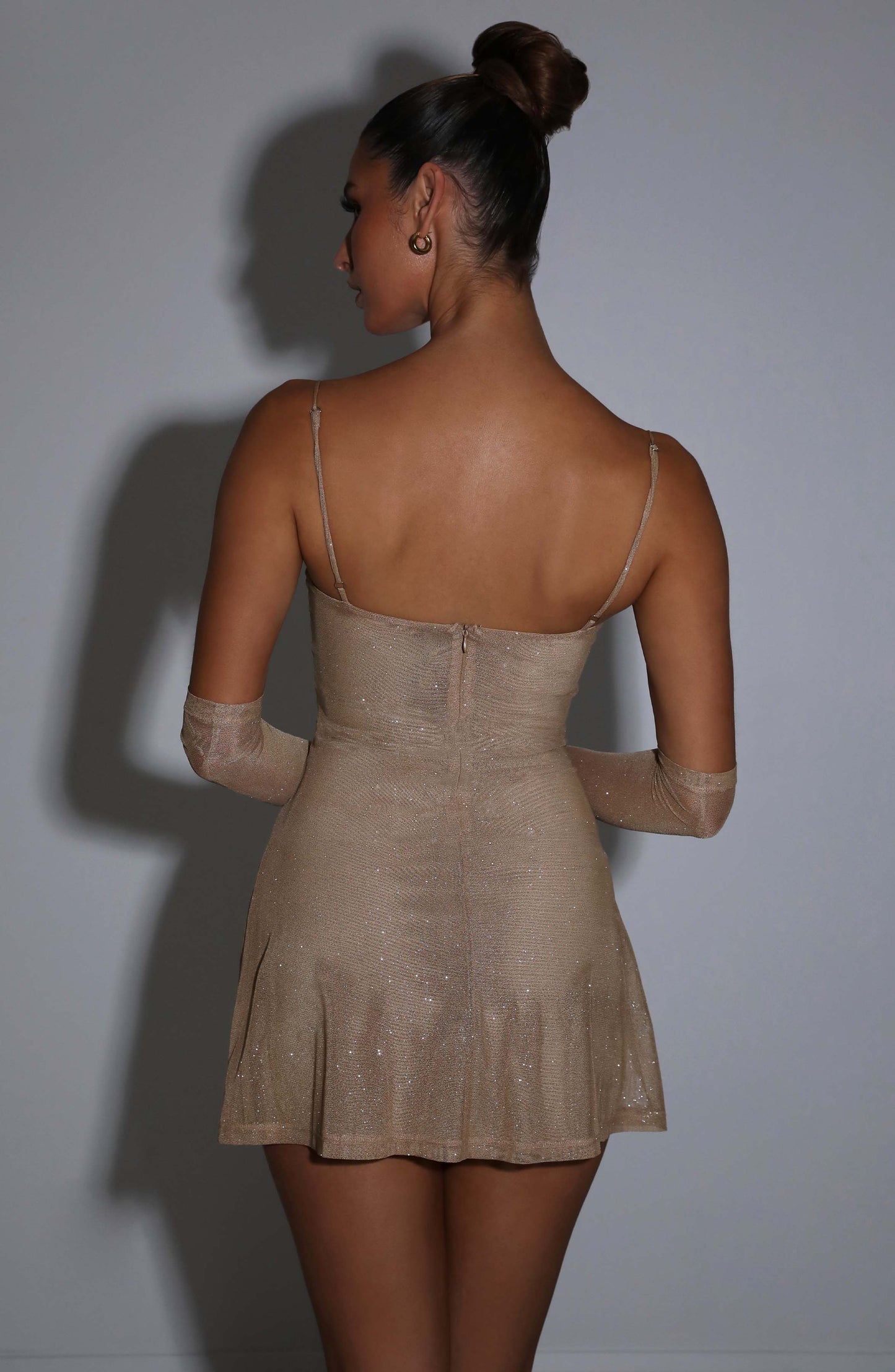 Pixie Mini Elbise - Altın