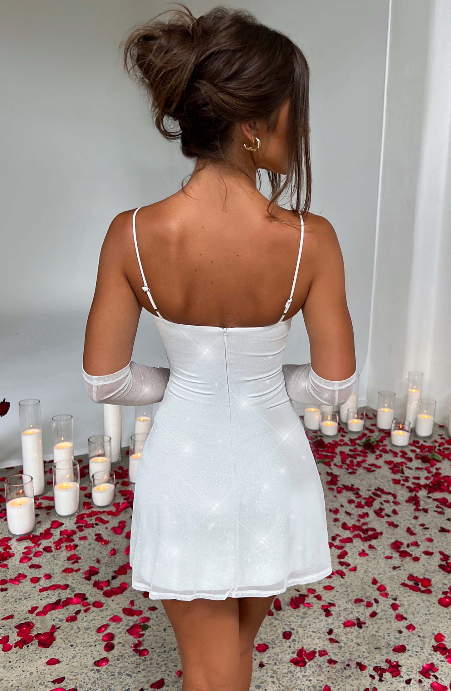 Pixie Mini Elbise - Fildişi