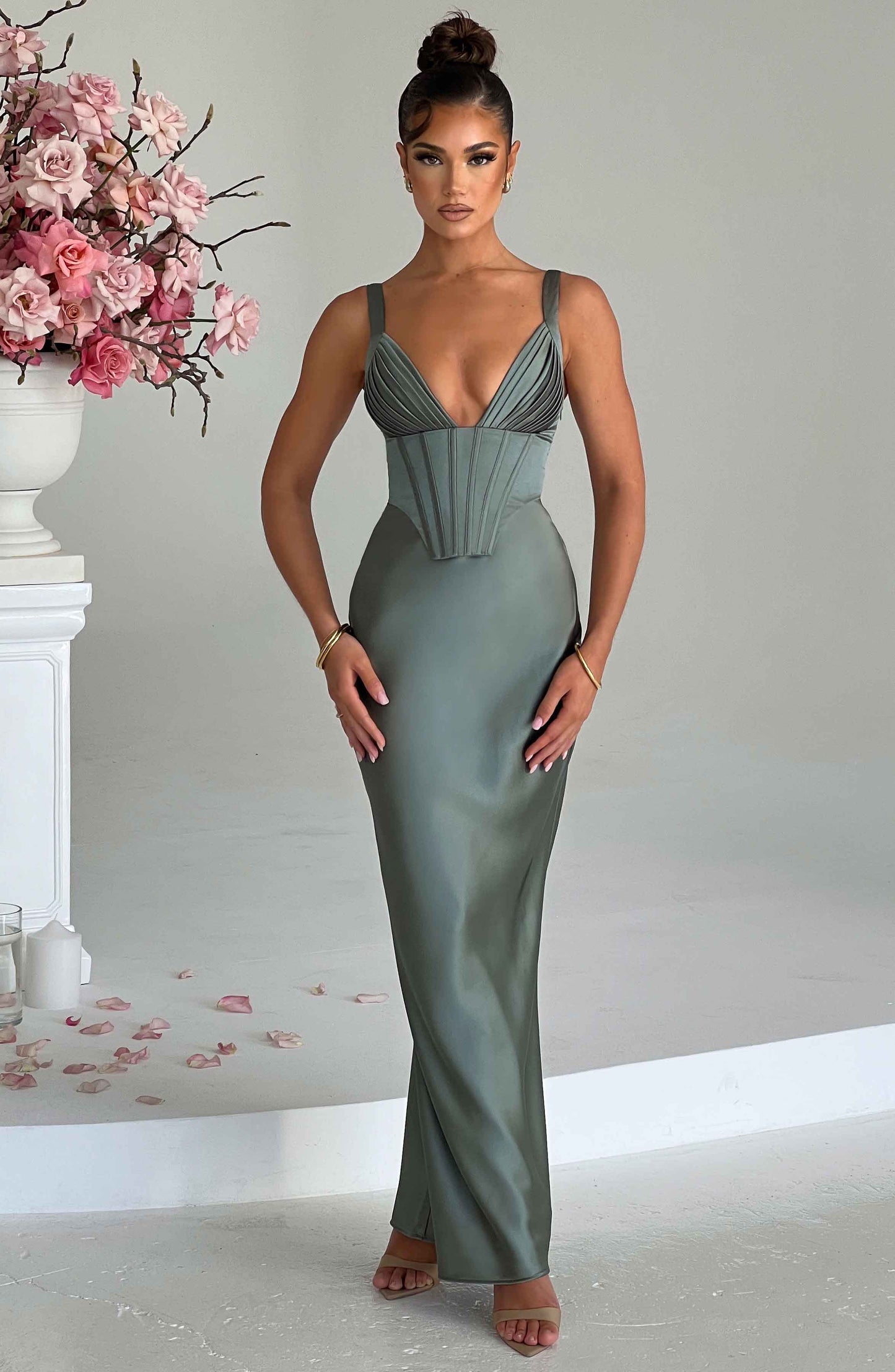 Shae Maxi Elbise - Adaçayı