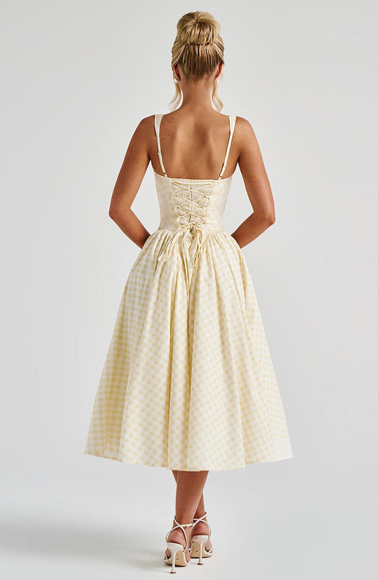 Sherrie Midi Elbise - Limon
