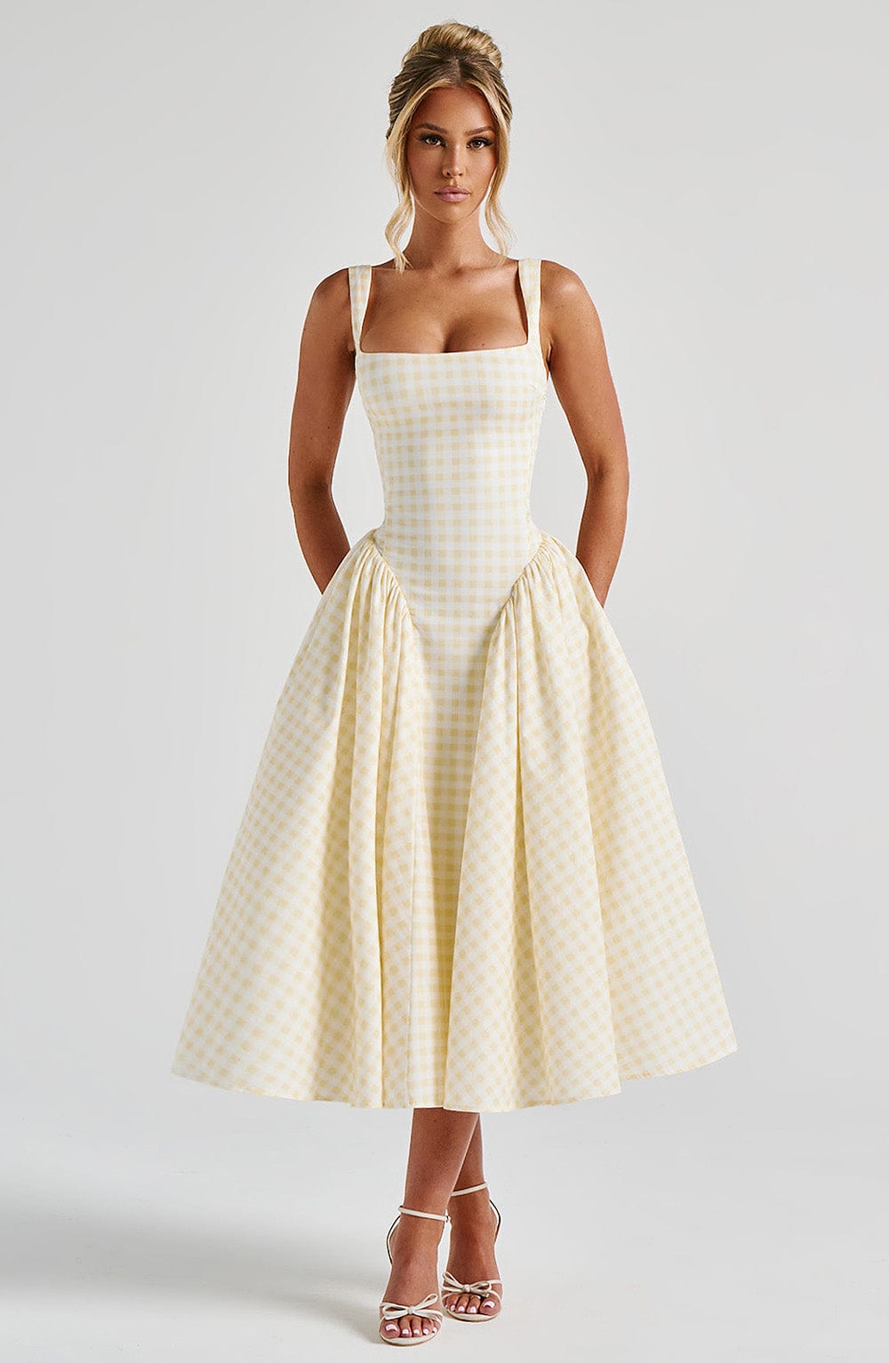 Sherrie Midi Elbise - Limon