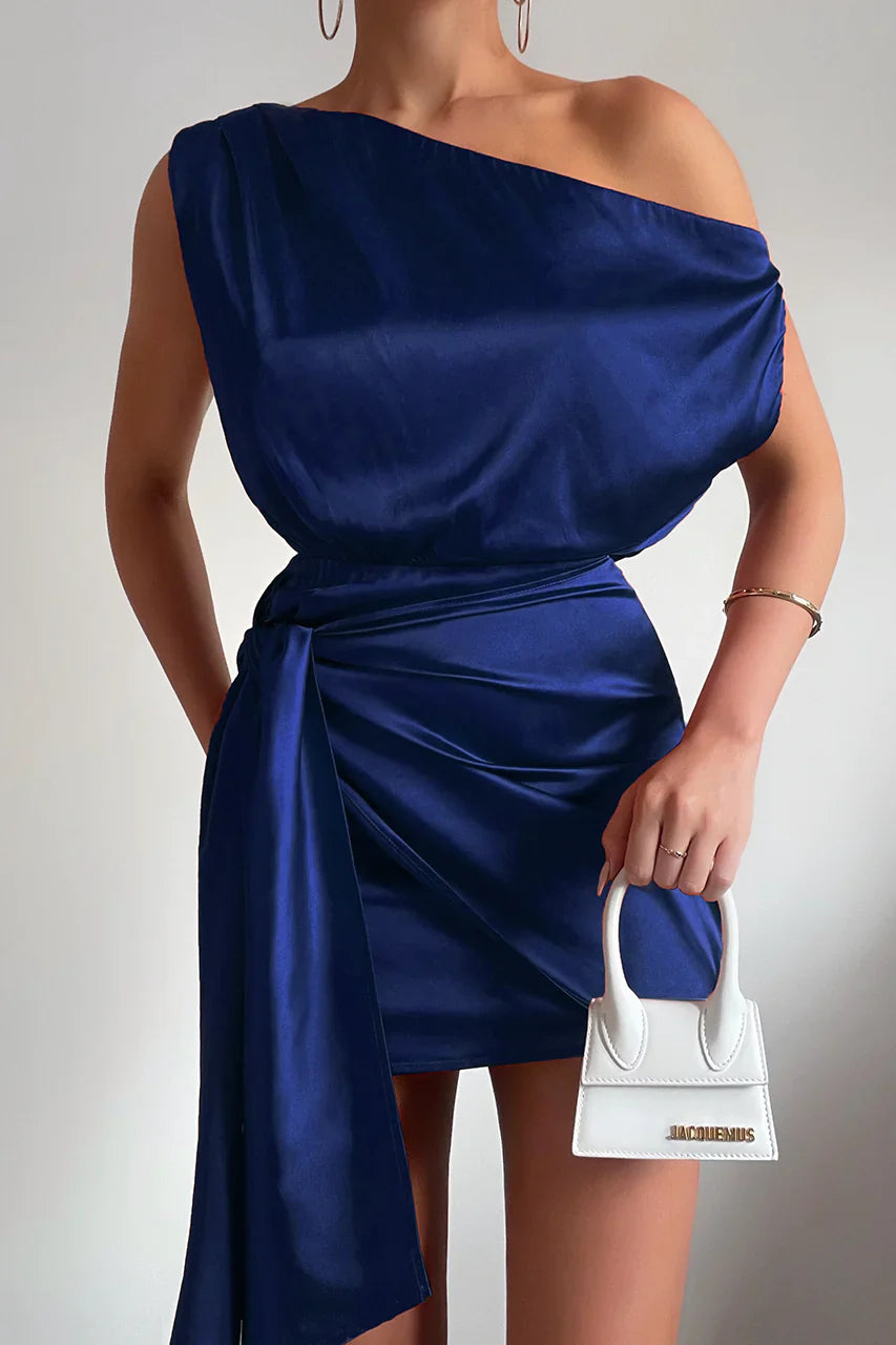 Charisma Mini Elbise - Lacivert