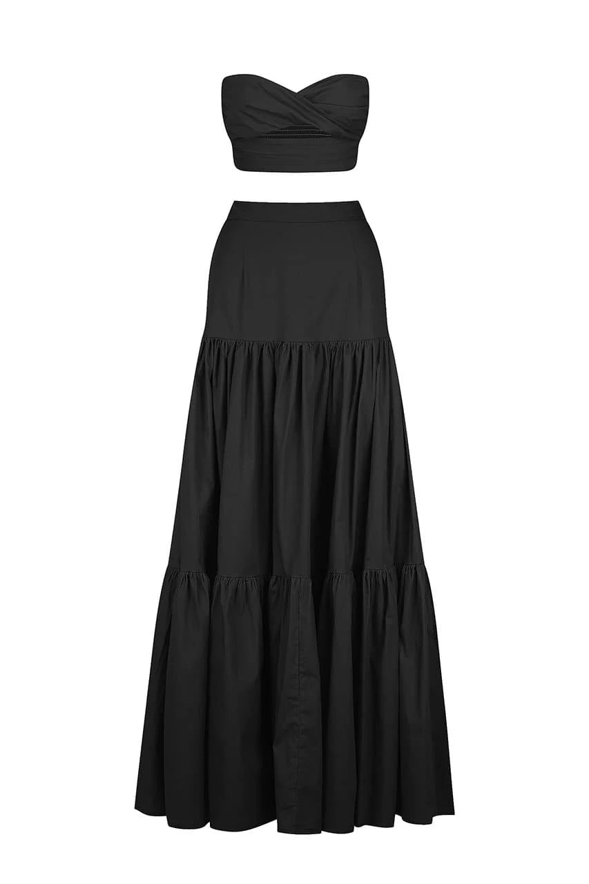 Ayla Maxi Etek - Siyah